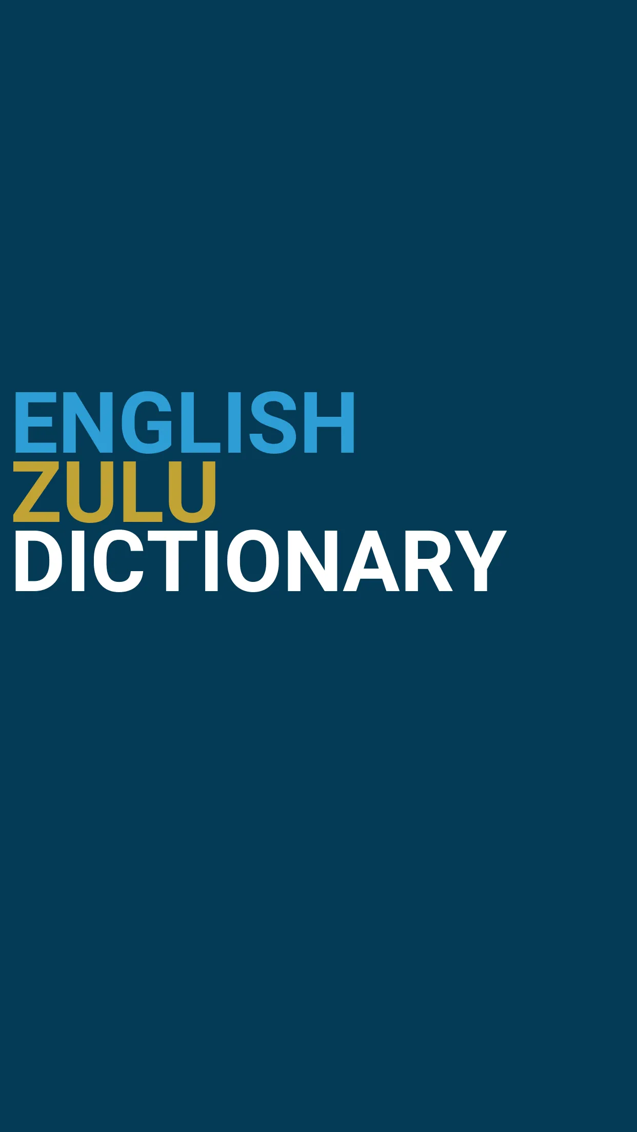 English : Zulu Dictionary | Indus Appstore | Screenshot