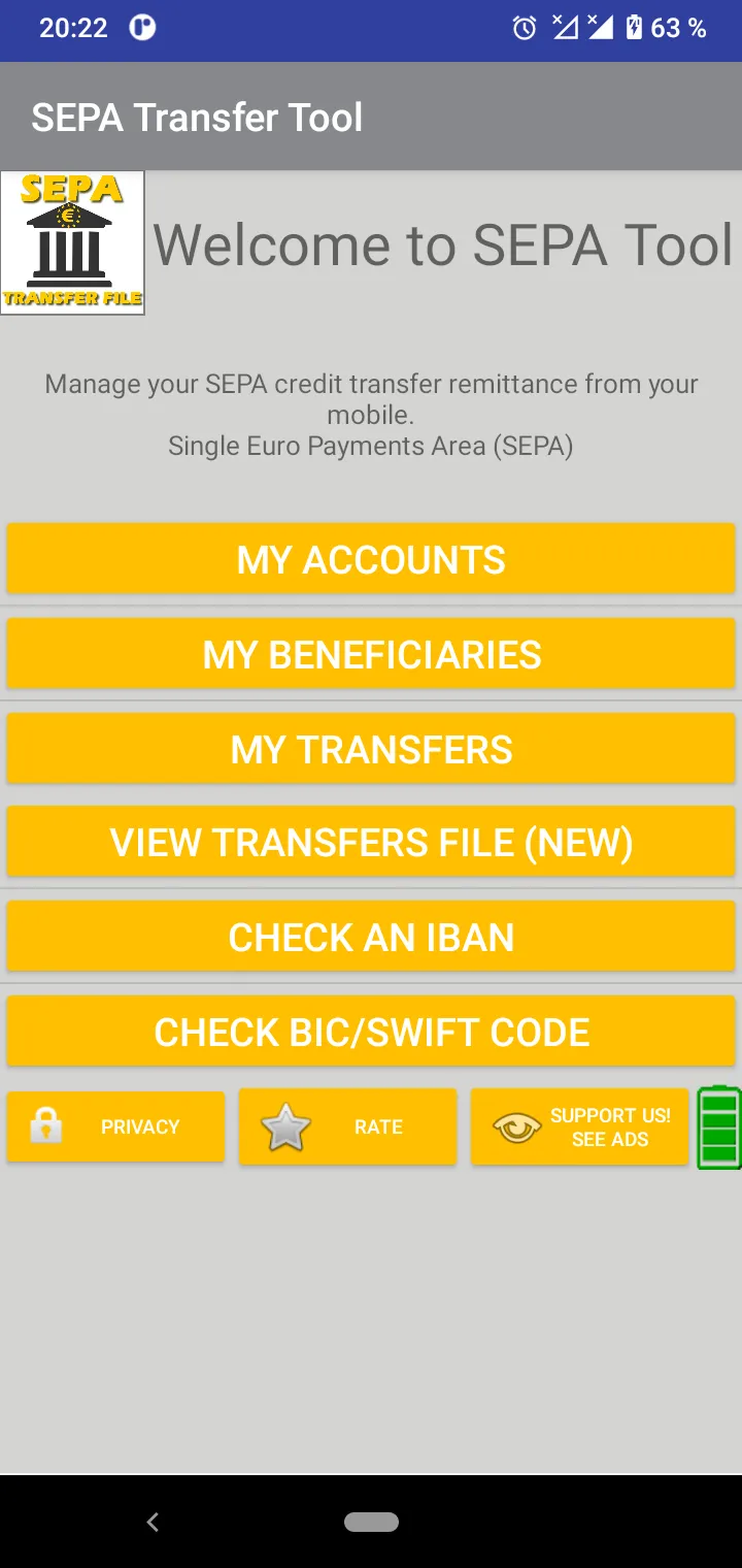 SEPA Transfer File | Indus Appstore | Screenshot