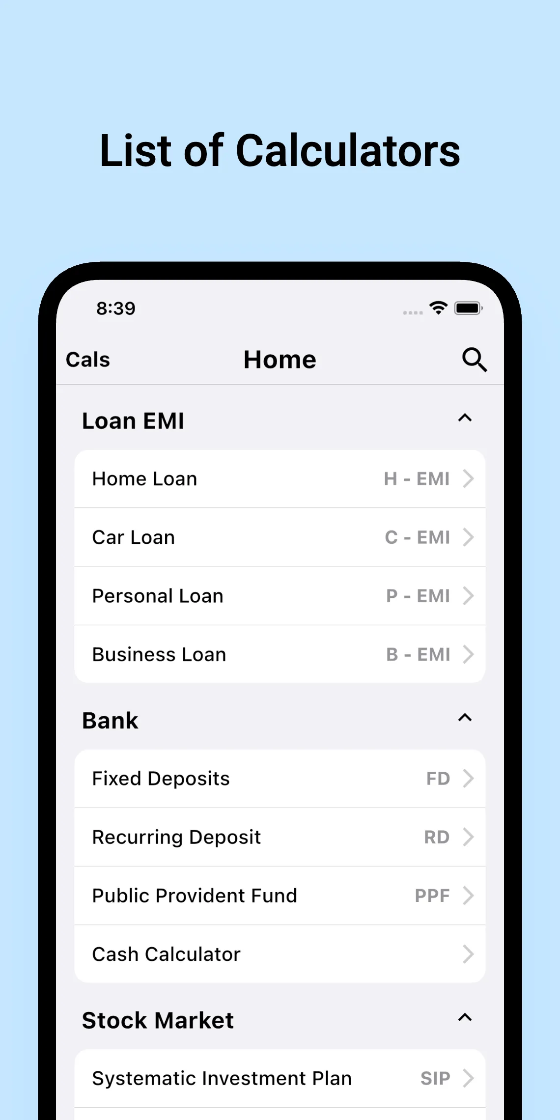 Financial Calculator EMI | Indus Appstore | Screenshot