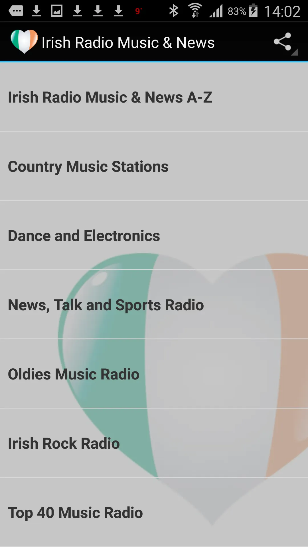 Irish Radio Stations | Indus Appstore | Screenshot