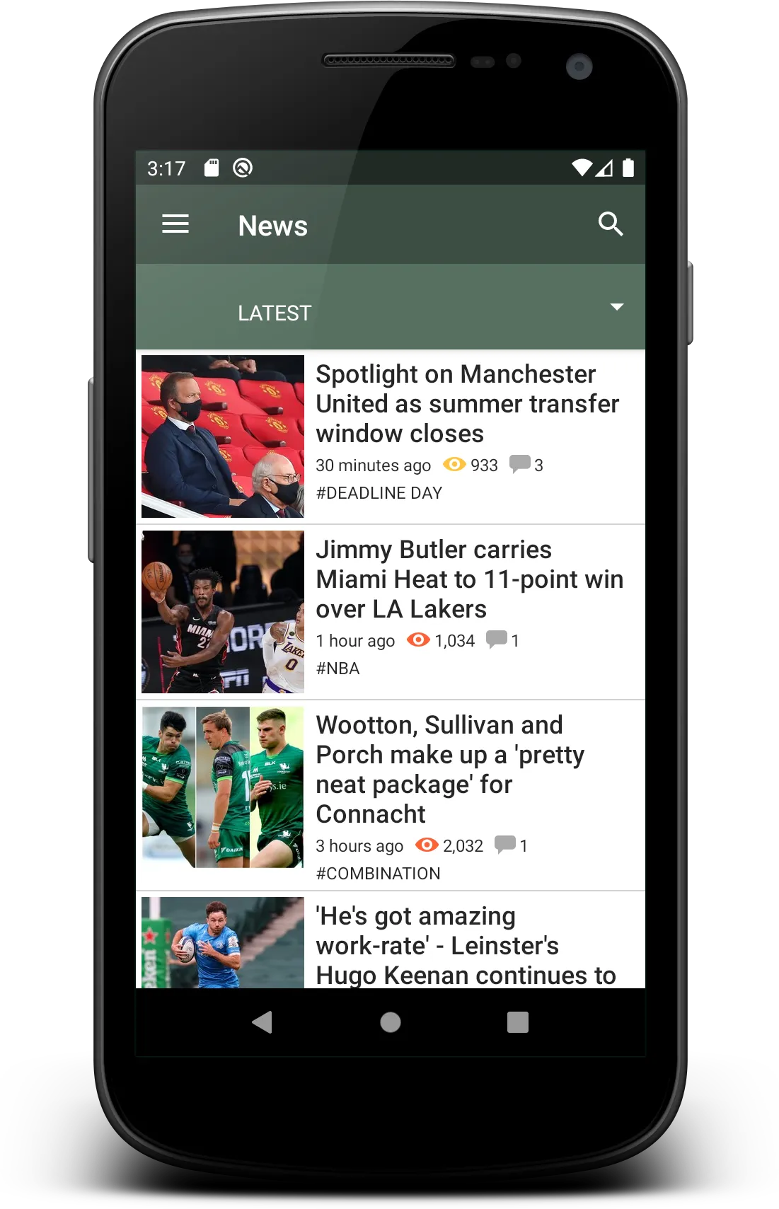 The42.ie Sports News | Indus Appstore | Screenshot