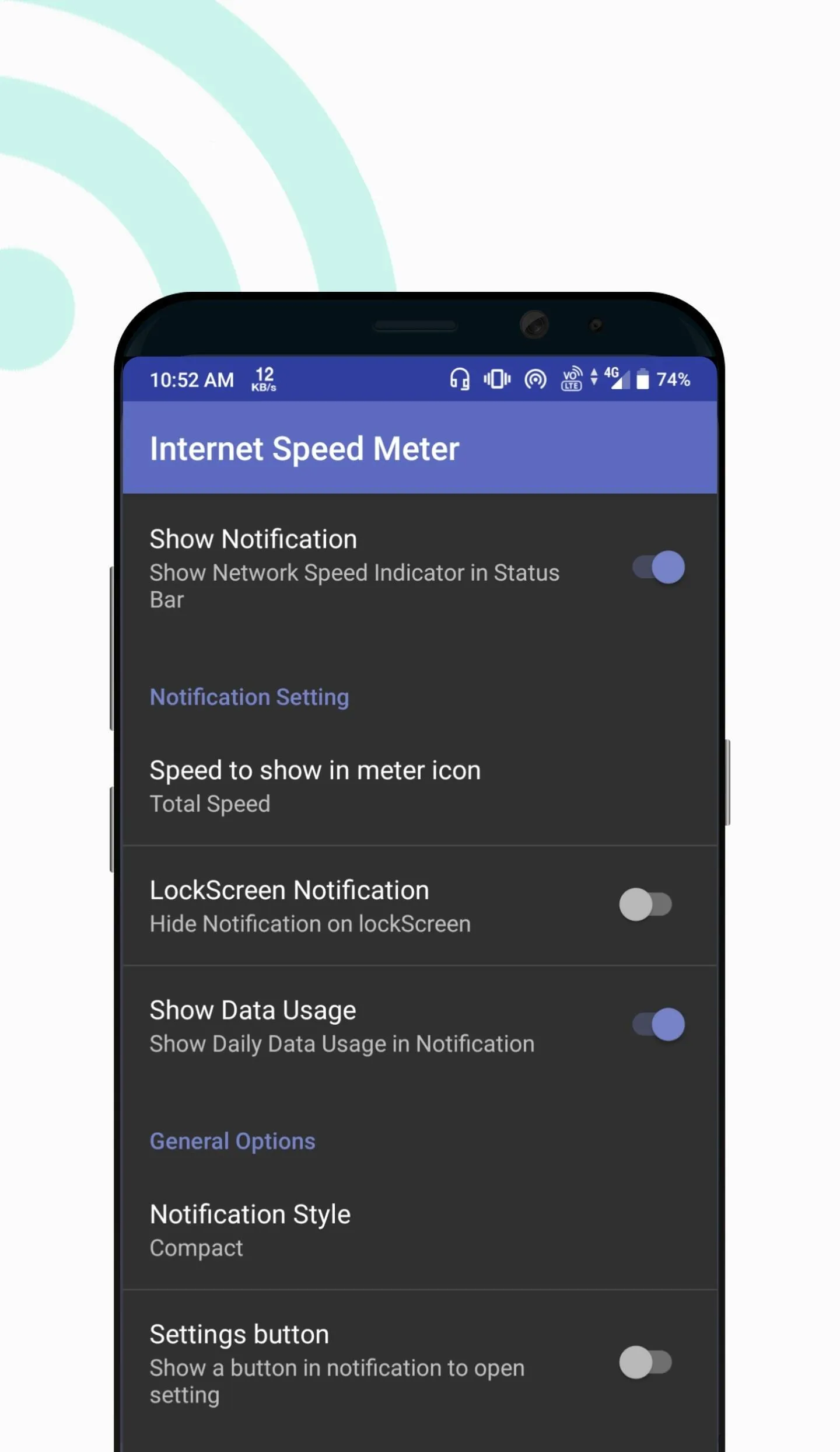 Internet Speed Indicator Lite | Indus Appstore | Screenshot