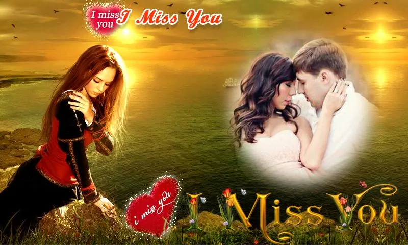 I Miss You Photo Frames | Indus Appstore | Screenshot