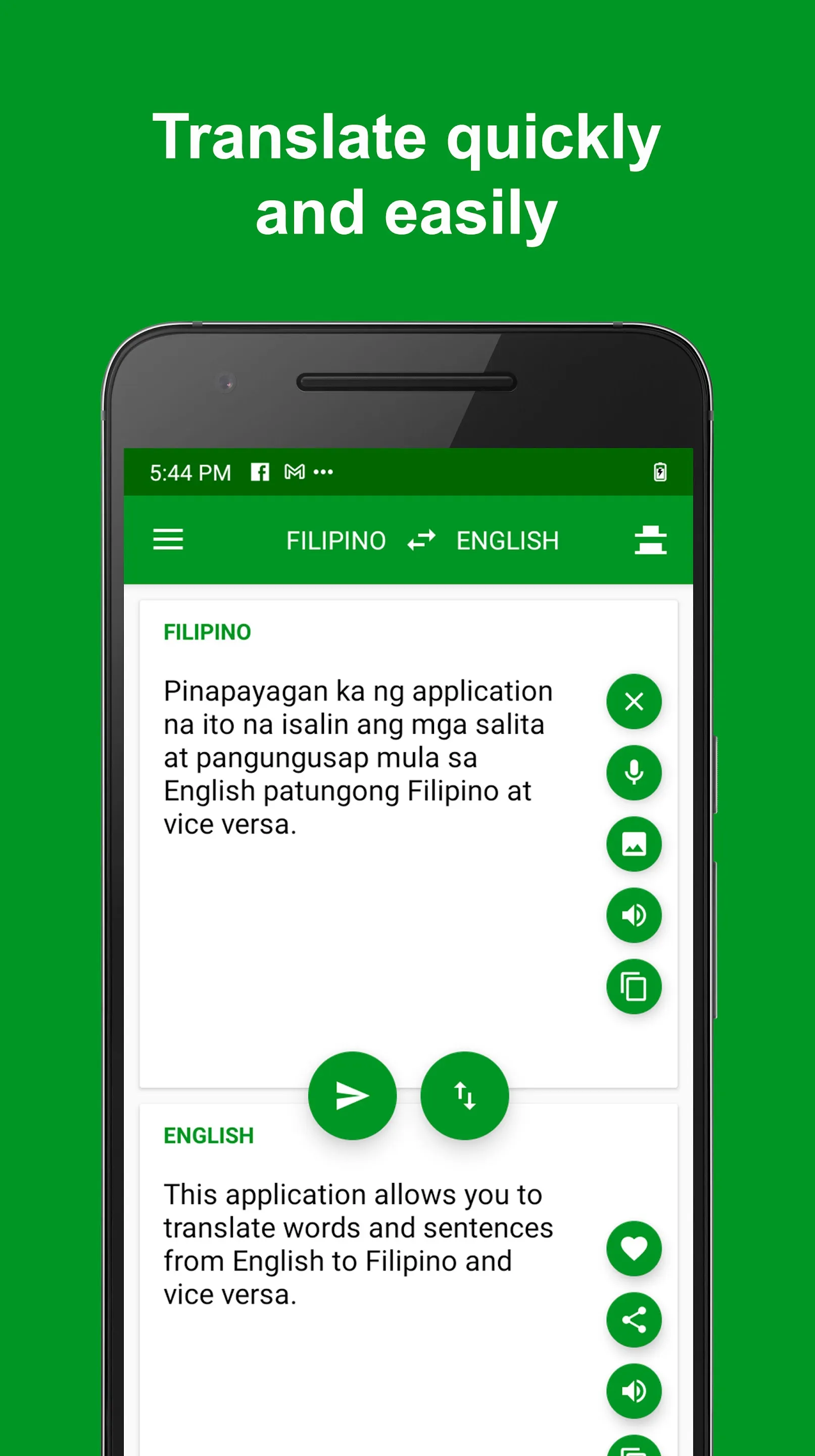 Filipino - English Translator | Indus Appstore | Screenshot