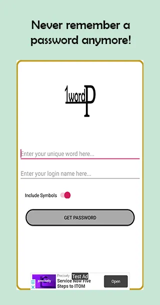 Password Generator: 1Word | Indus Appstore | Screenshot