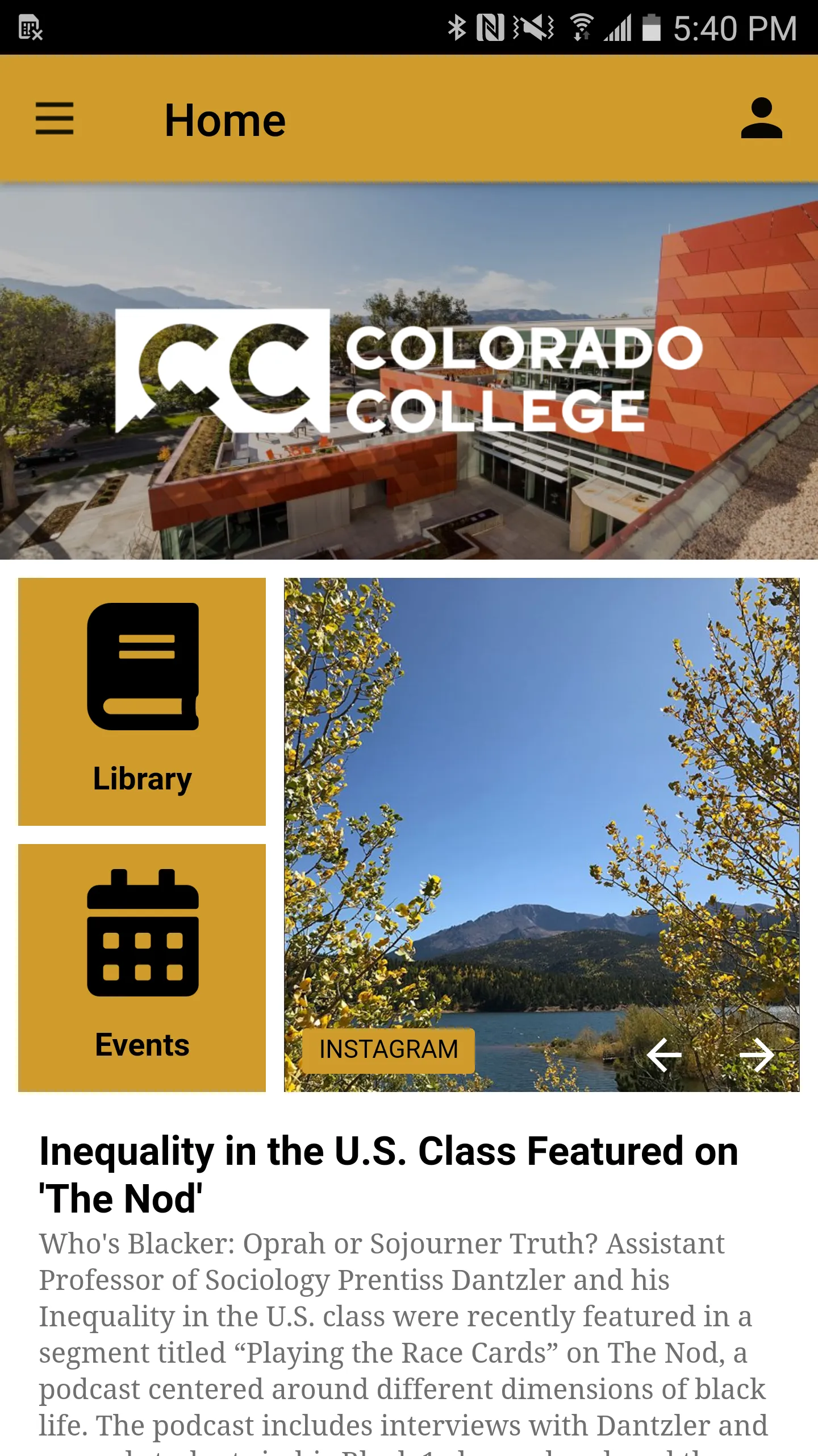 Colorado College | Indus Appstore | Screenshot