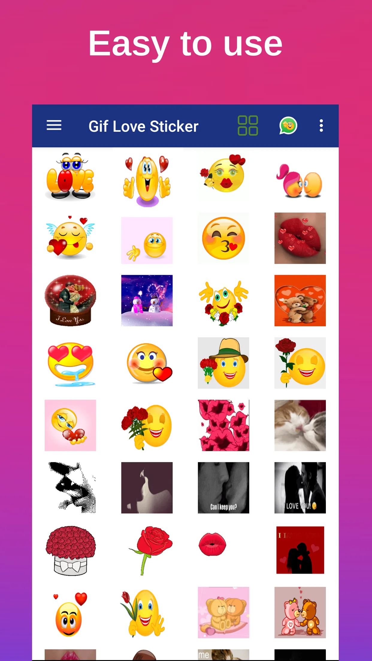 Gif Love Sticker WASticker | Indus Appstore | Screenshot