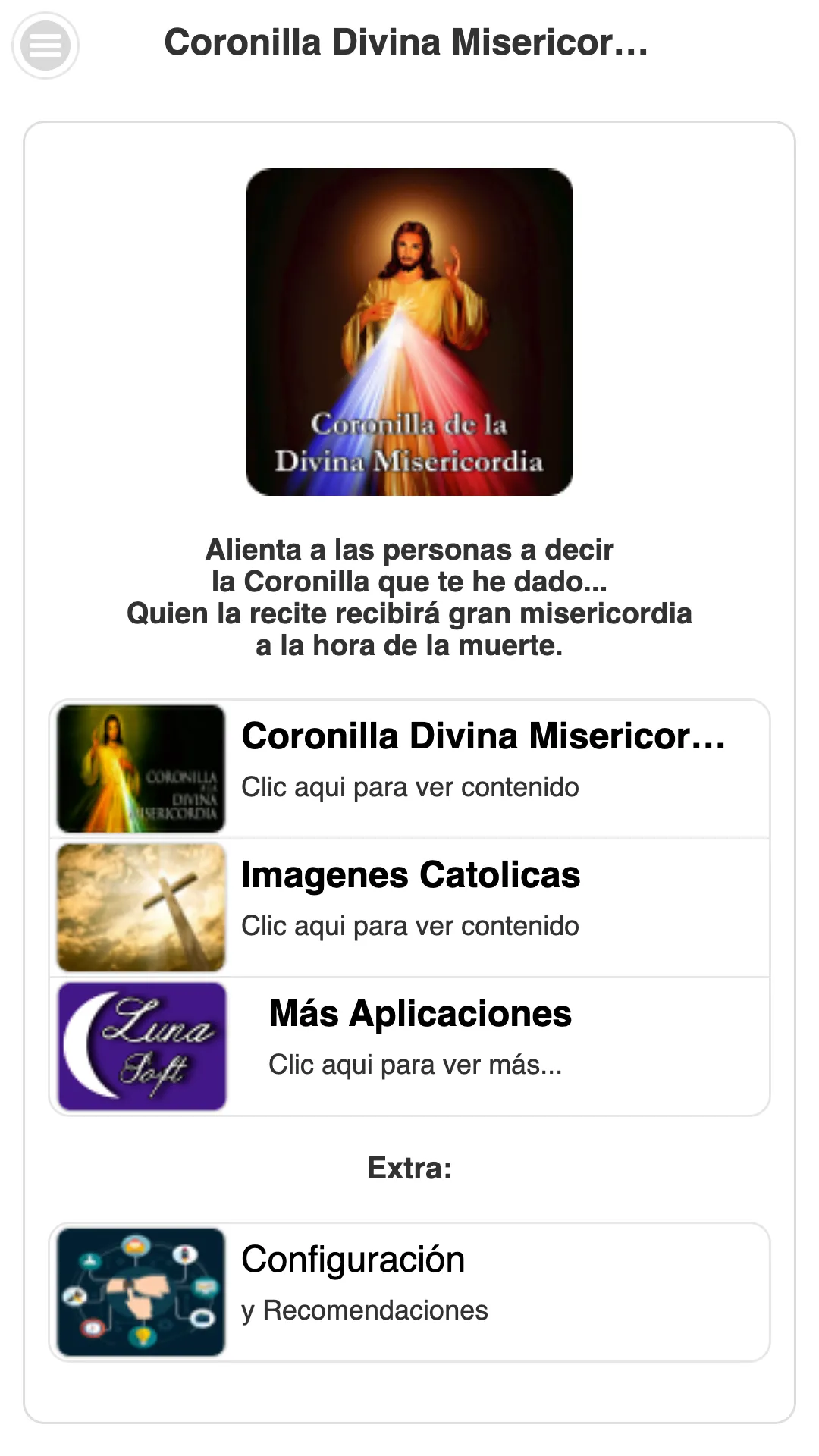 Coronilla Divina Misericordia | Indus Appstore | Screenshot