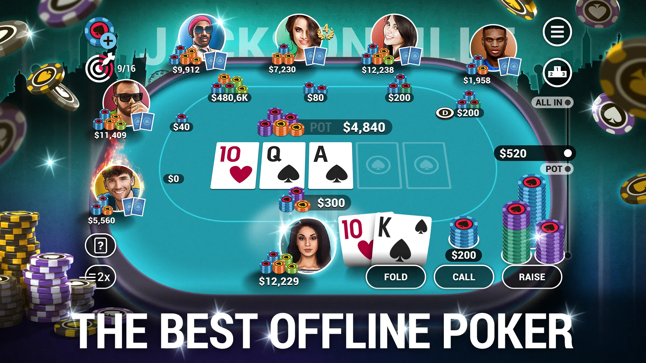 Poker World, Offline TX Holdem | Indus Appstore | Screenshot