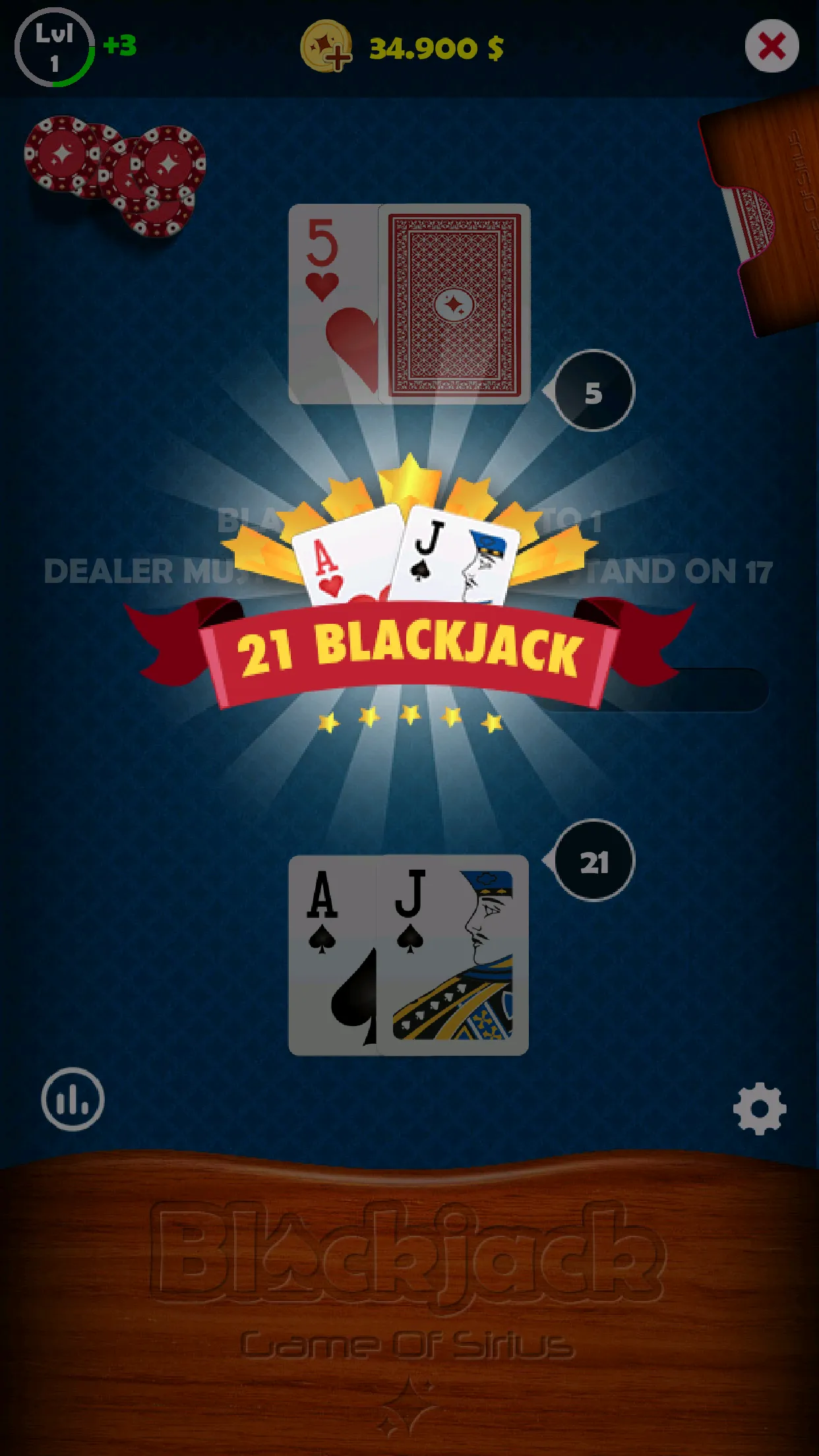 Blackjack 21 Pro - Offline Cas | Indus Appstore | Screenshot