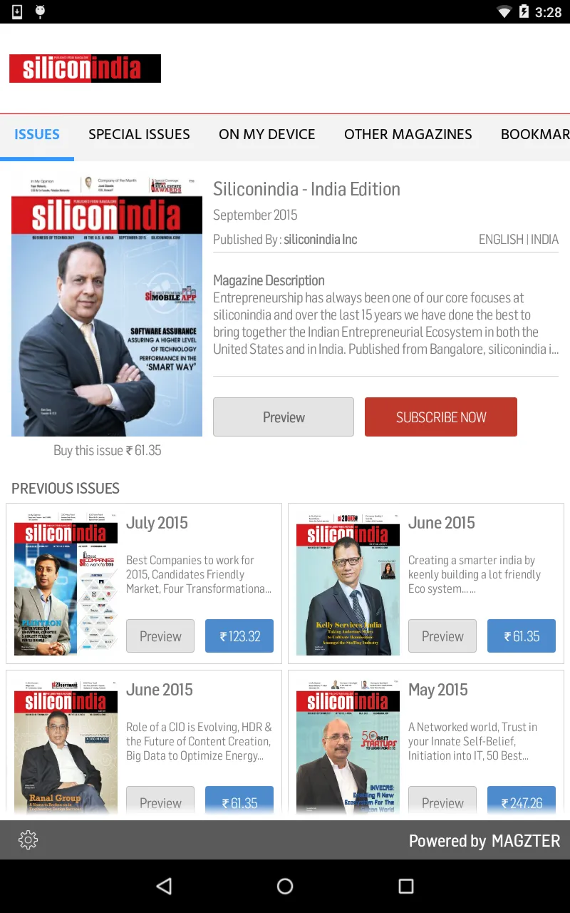 Siliconindia - India Edition | Indus Appstore | Screenshot