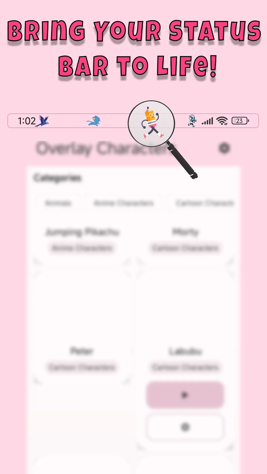 Yumo: Status Bar & Notch Pets | Indus Appstore | Screenshot