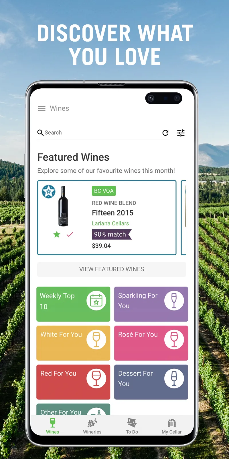 Wines of BC Explorer | Indus Appstore | Screenshot