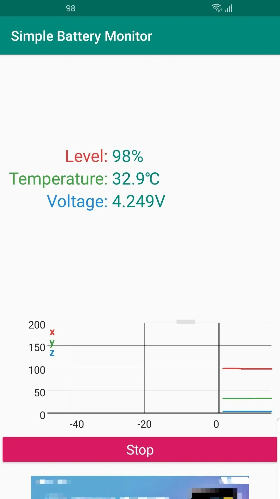 Simple Battery Monitor / Meter | Indus Appstore | Screenshot