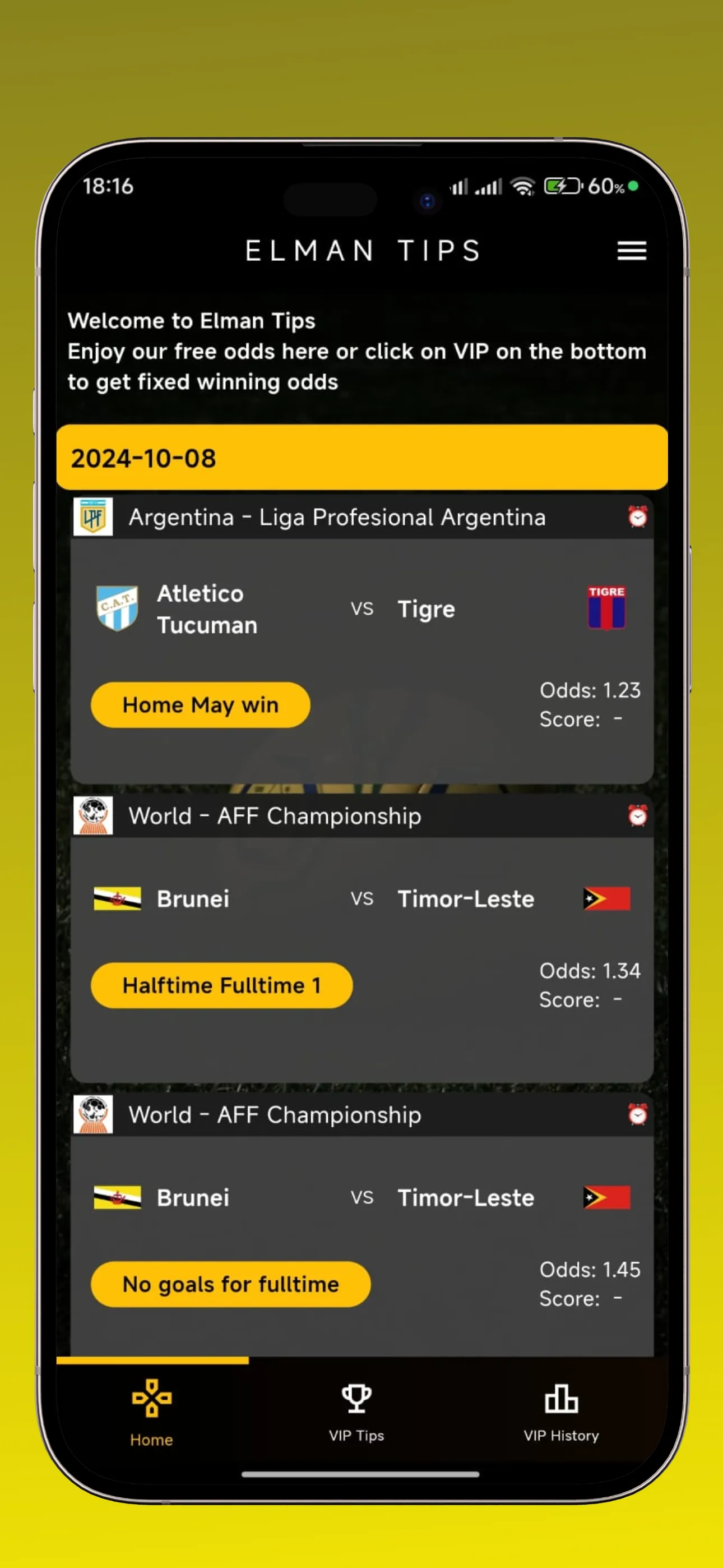 ELMAN CORRECT SCORES | Indus Appstore | Screenshot