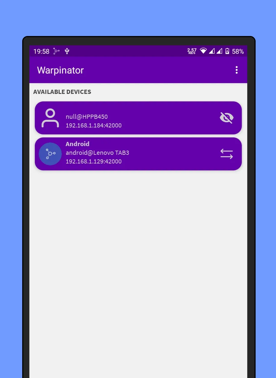 Warpinator (unofficial) | Indus Appstore | Screenshot