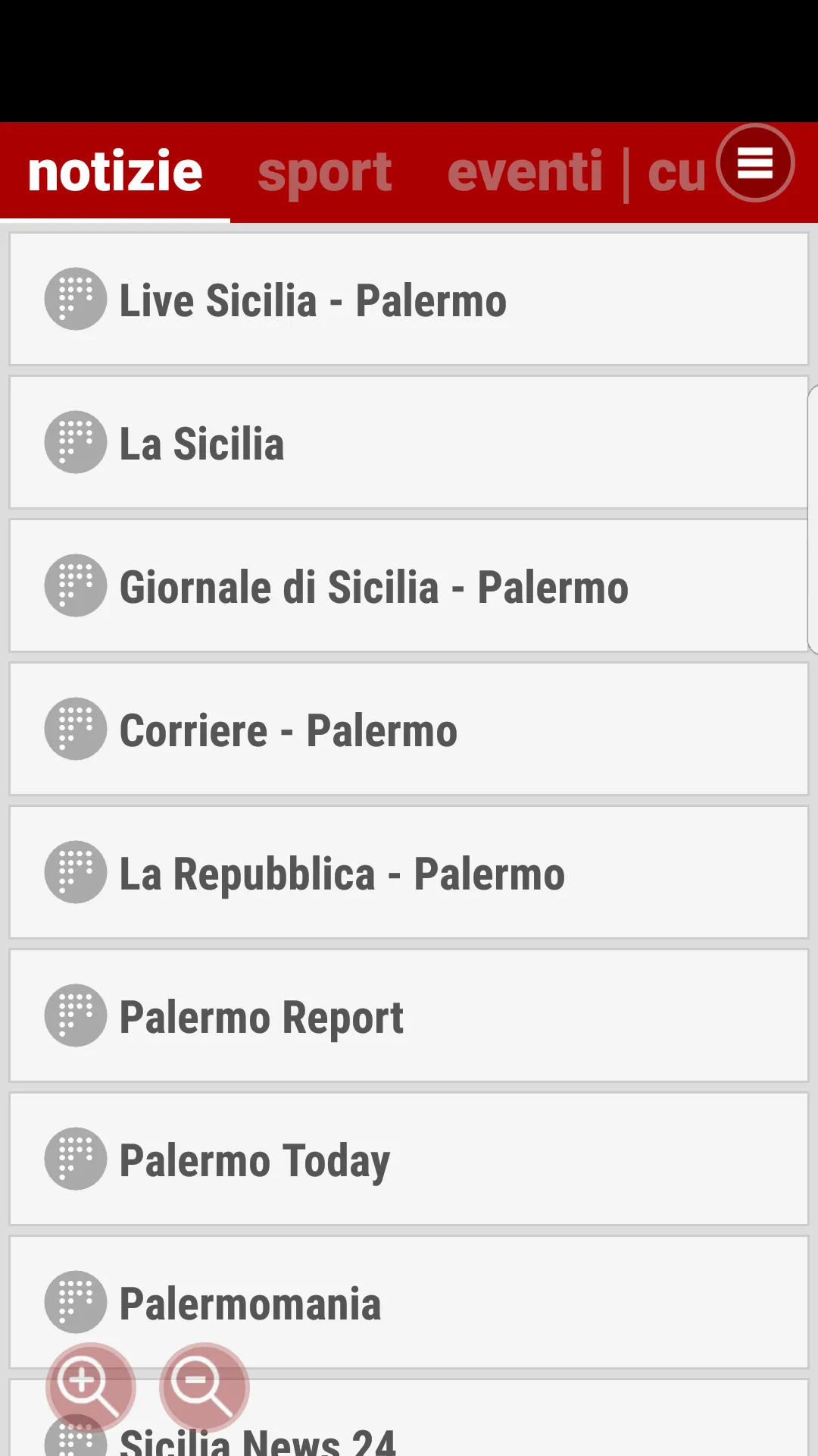 Palermo In Diretta - Notizie | Indus Appstore | Screenshot