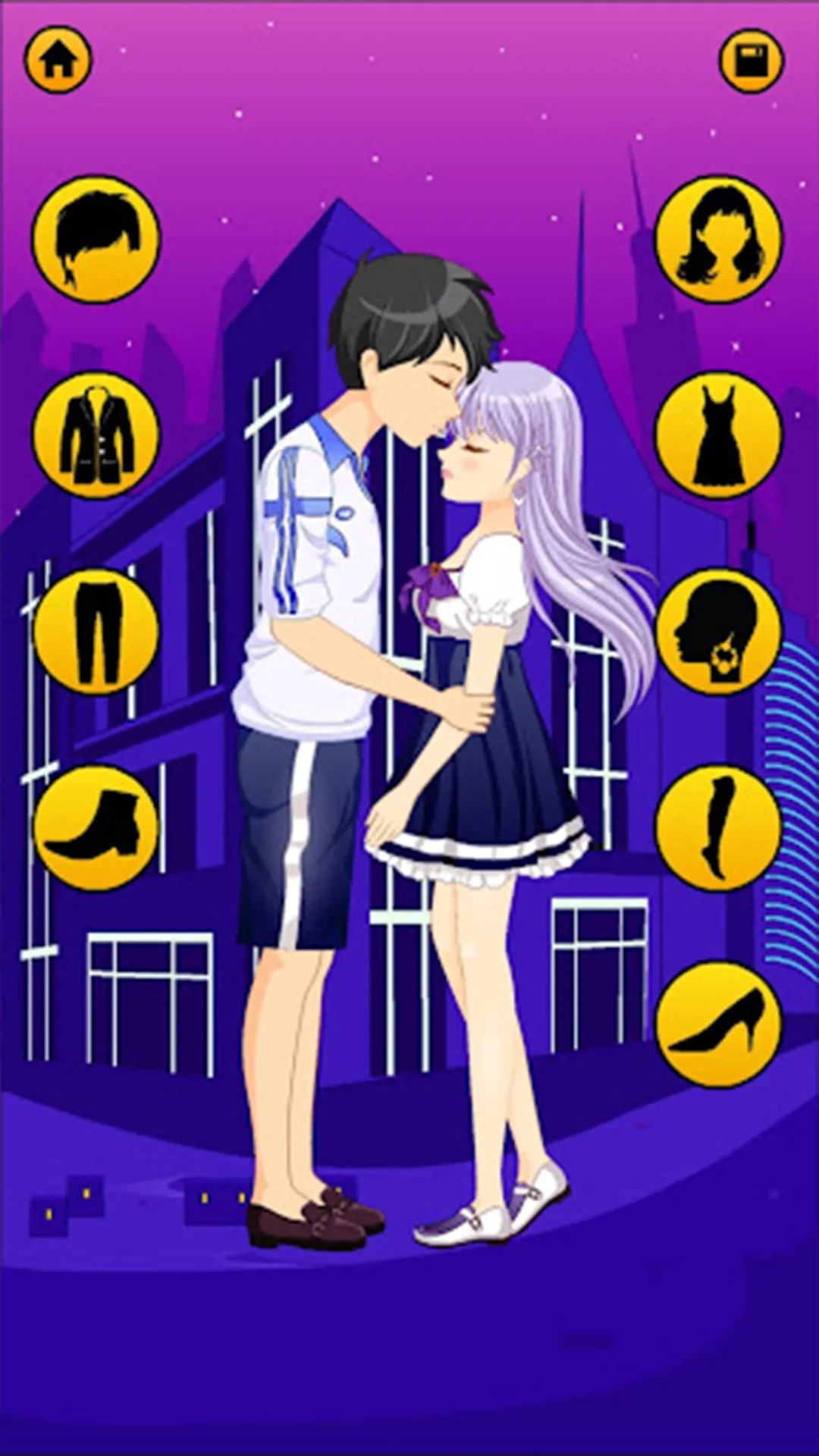 Anime Dress Up Love Kiss Games | Indus Appstore | Screenshot