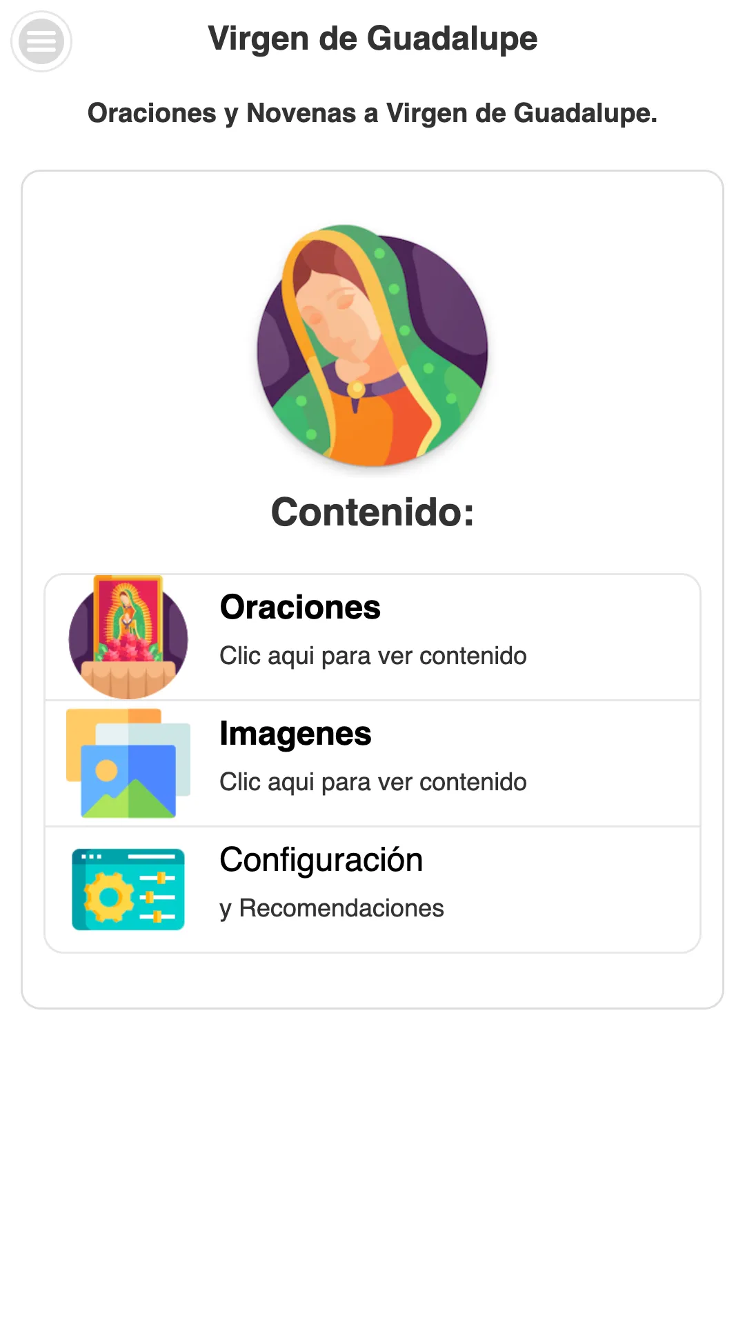 Virgen de Guadalupe | Indus Appstore | Screenshot