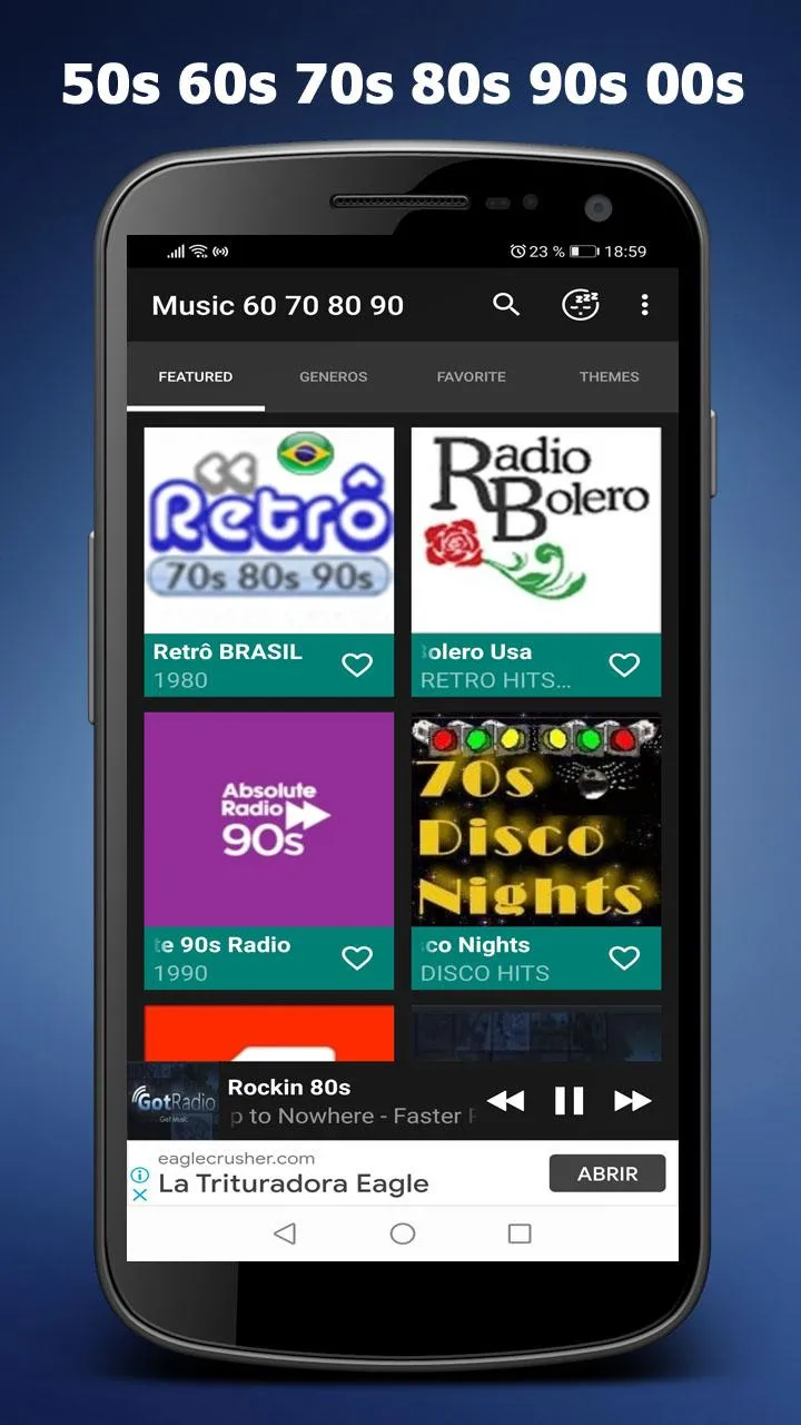 60s 70s 80s 90s Music Oldies | Indus Appstore | Screenshot