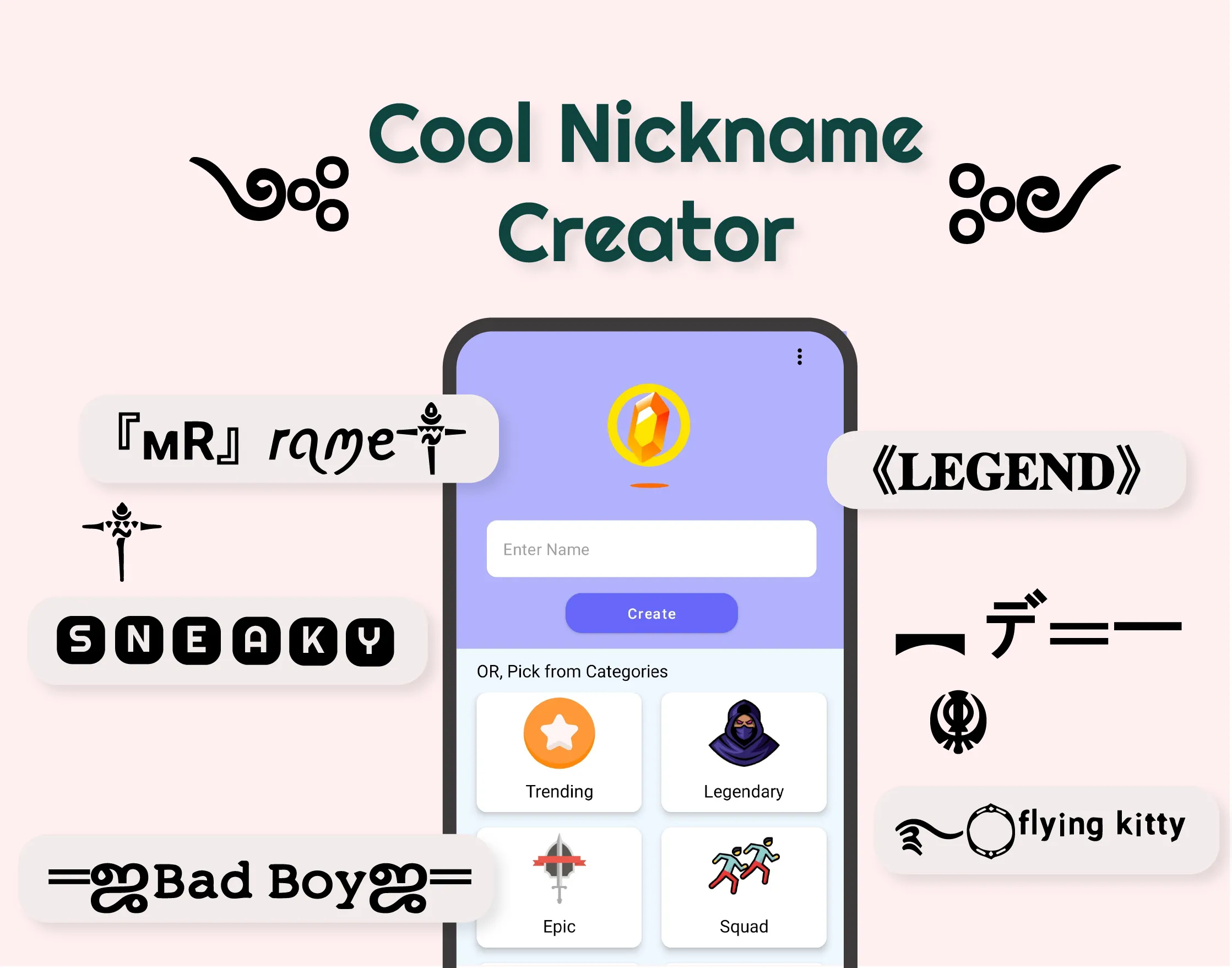 Gamer Nickname Creator | Indus Appstore | Screenshot