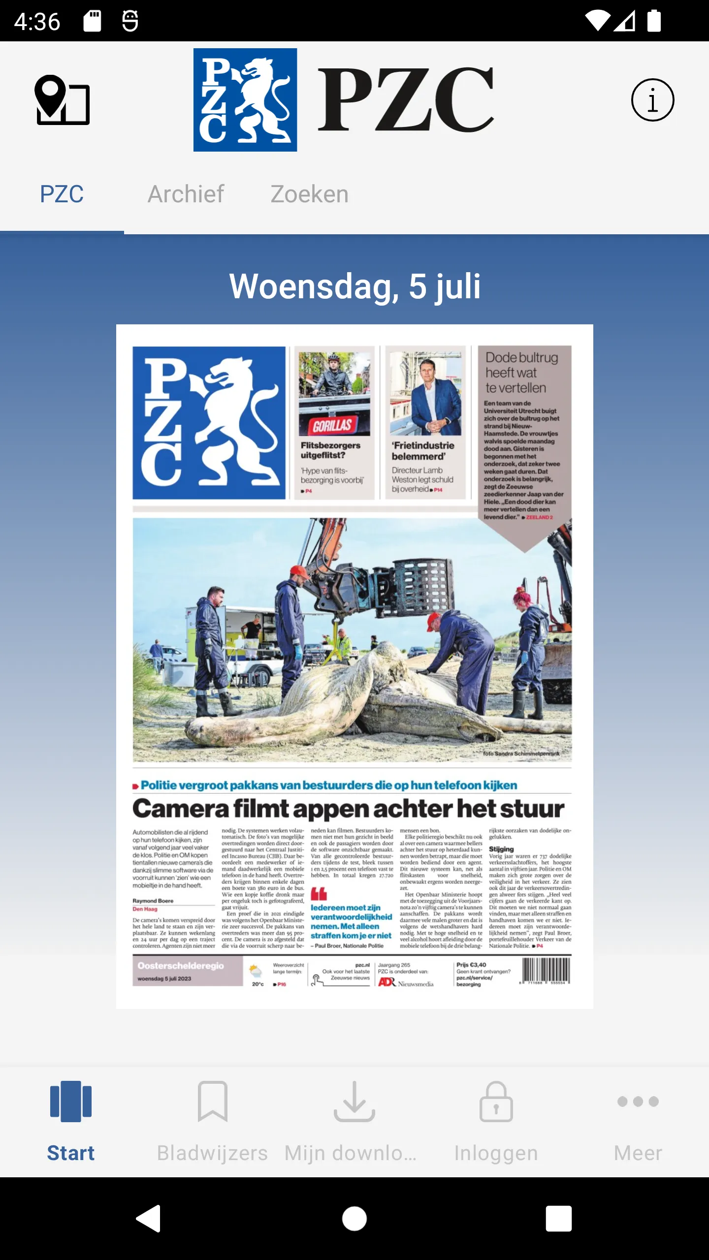 PZC - Digitale krant | Indus Appstore | Screenshot