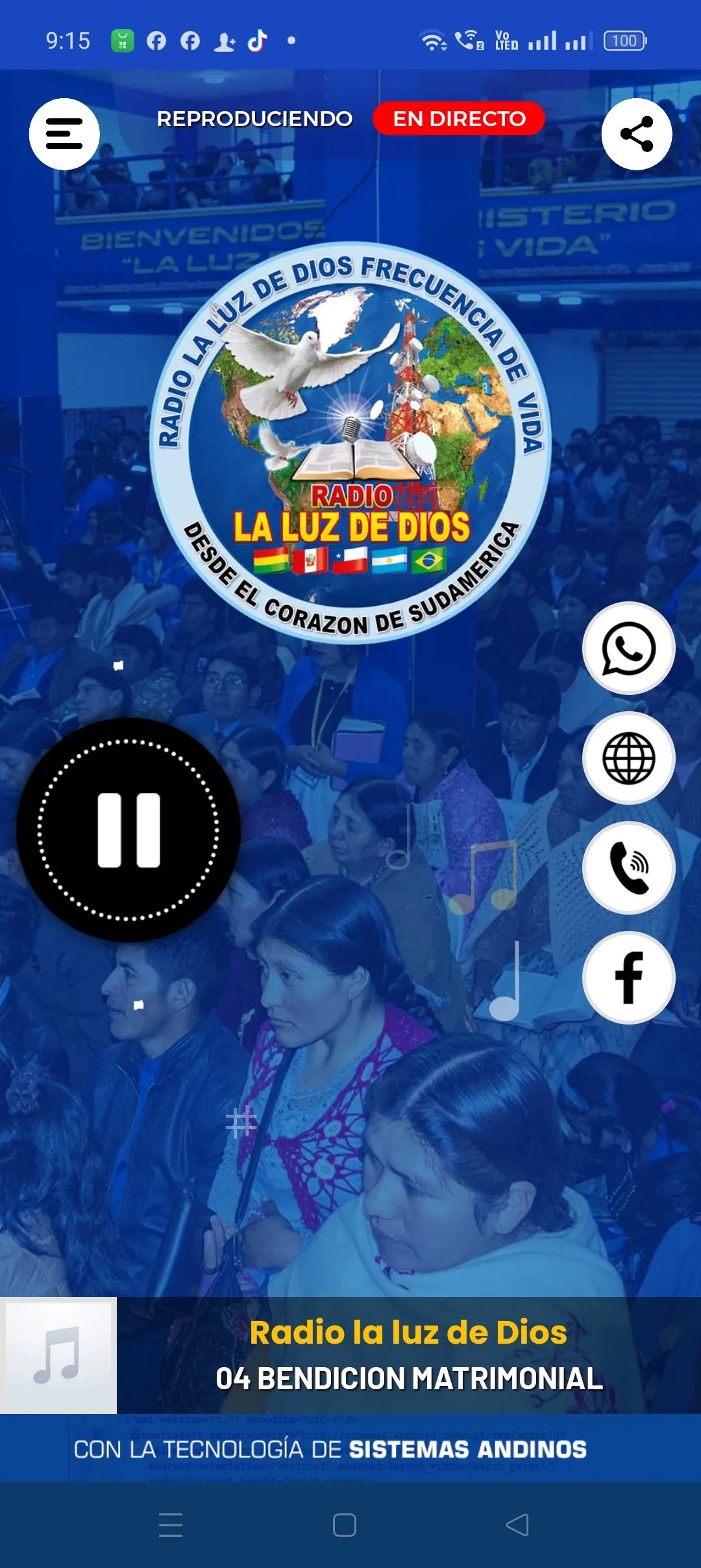 Radio la luz de Dios | Indus Appstore | Screenshot