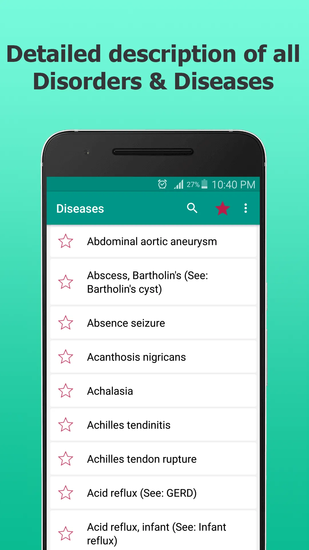 Diseases Dictionary Offline | Indus Appstore | Screenshot