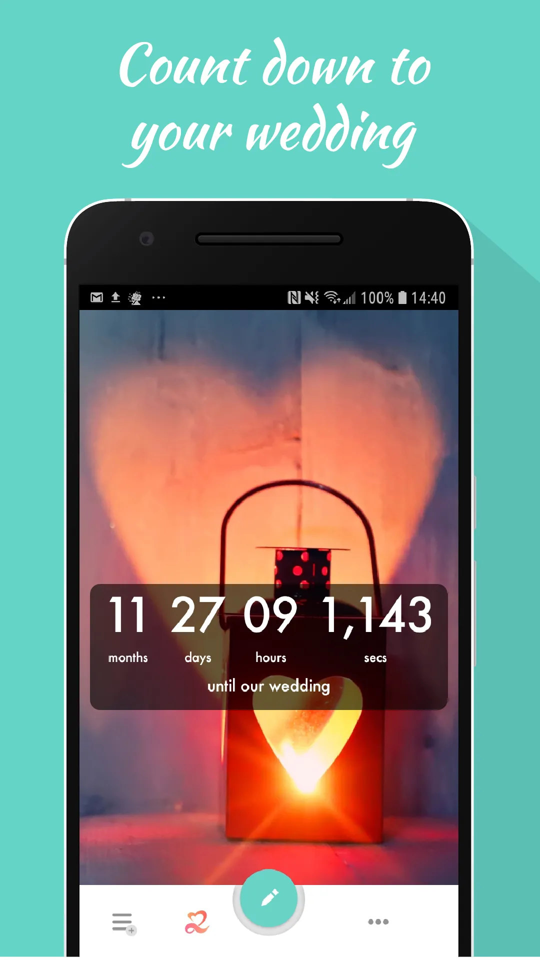 Wedding Countdown Widget | Indus Appstore | Screenshot