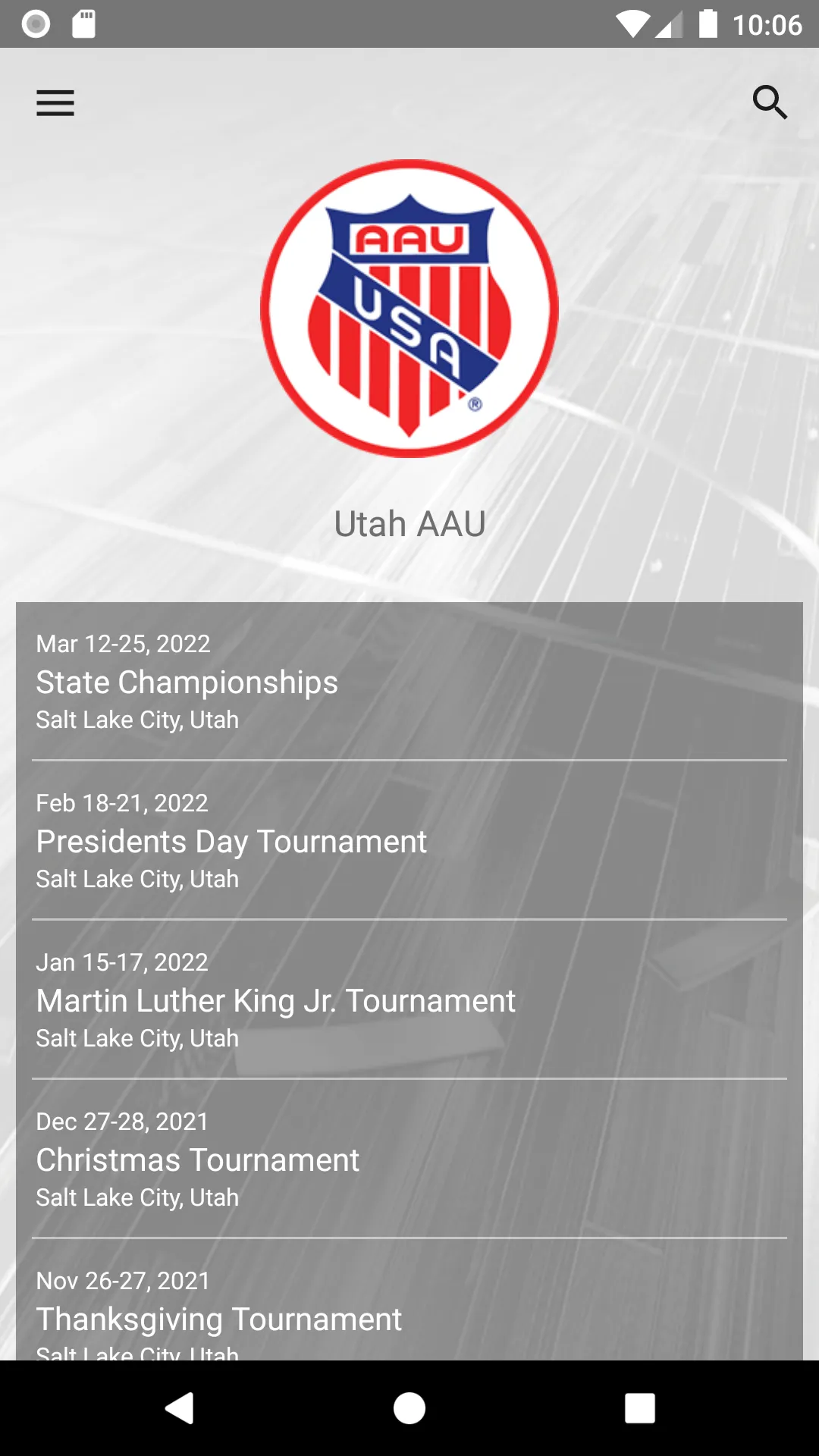 Utah AAU | Indus Appstore | Screenshot