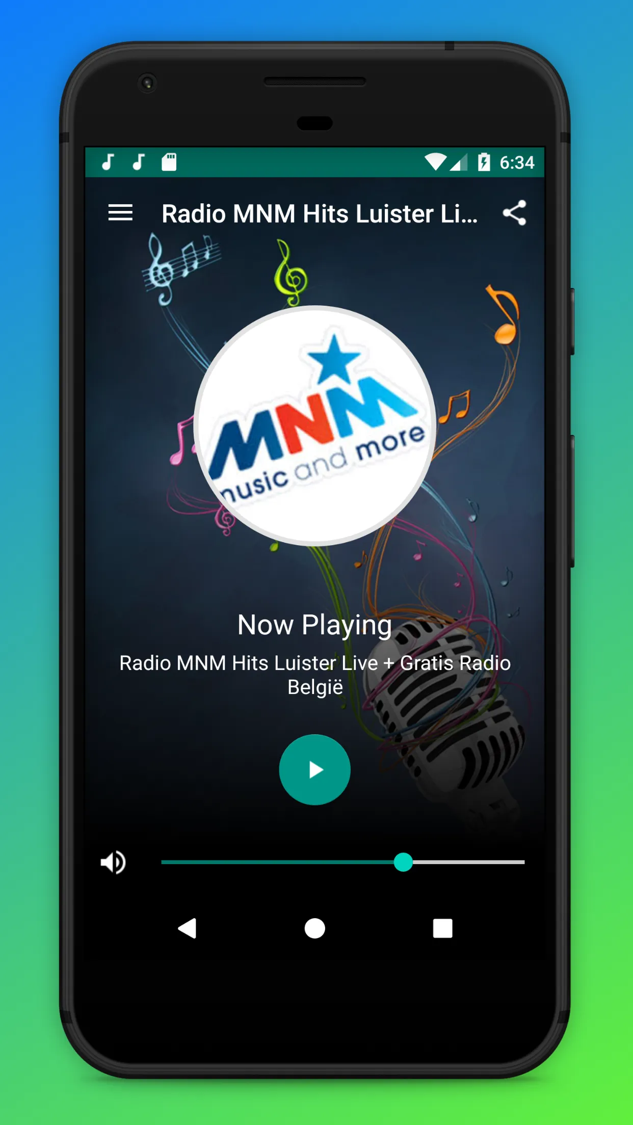 Radio MNM Hits Luister België | Indus Appstore | Screenshot