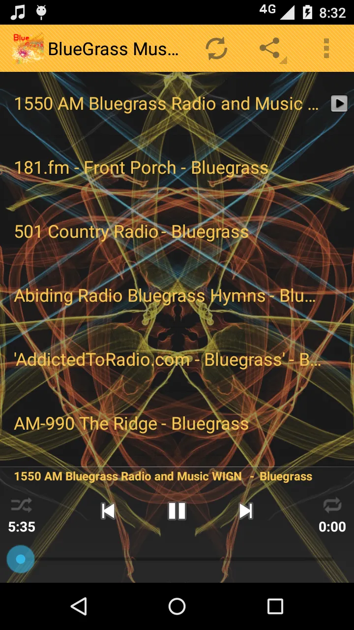 BlueGrass Music ONLINE | Indus Appstore | Screenshot