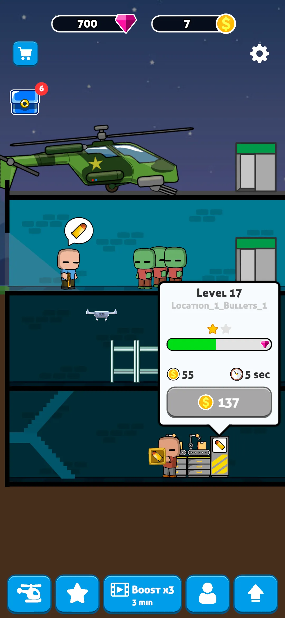 Zombie Shoot: Idle Gun Factory | Indus Appstore | Screenshot