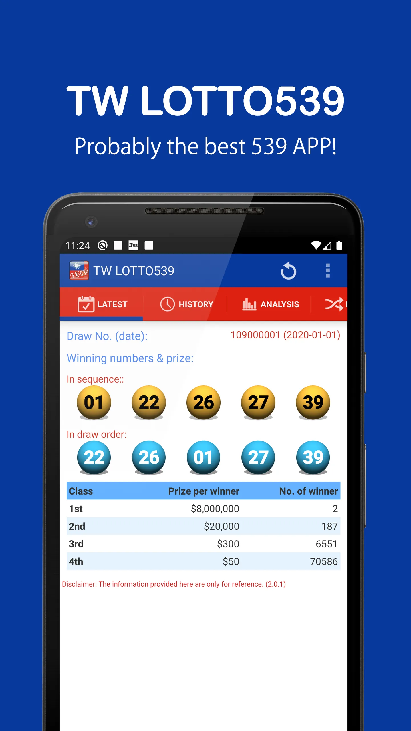 TW LOTTO 539 | Indus Appstore | Screenshot