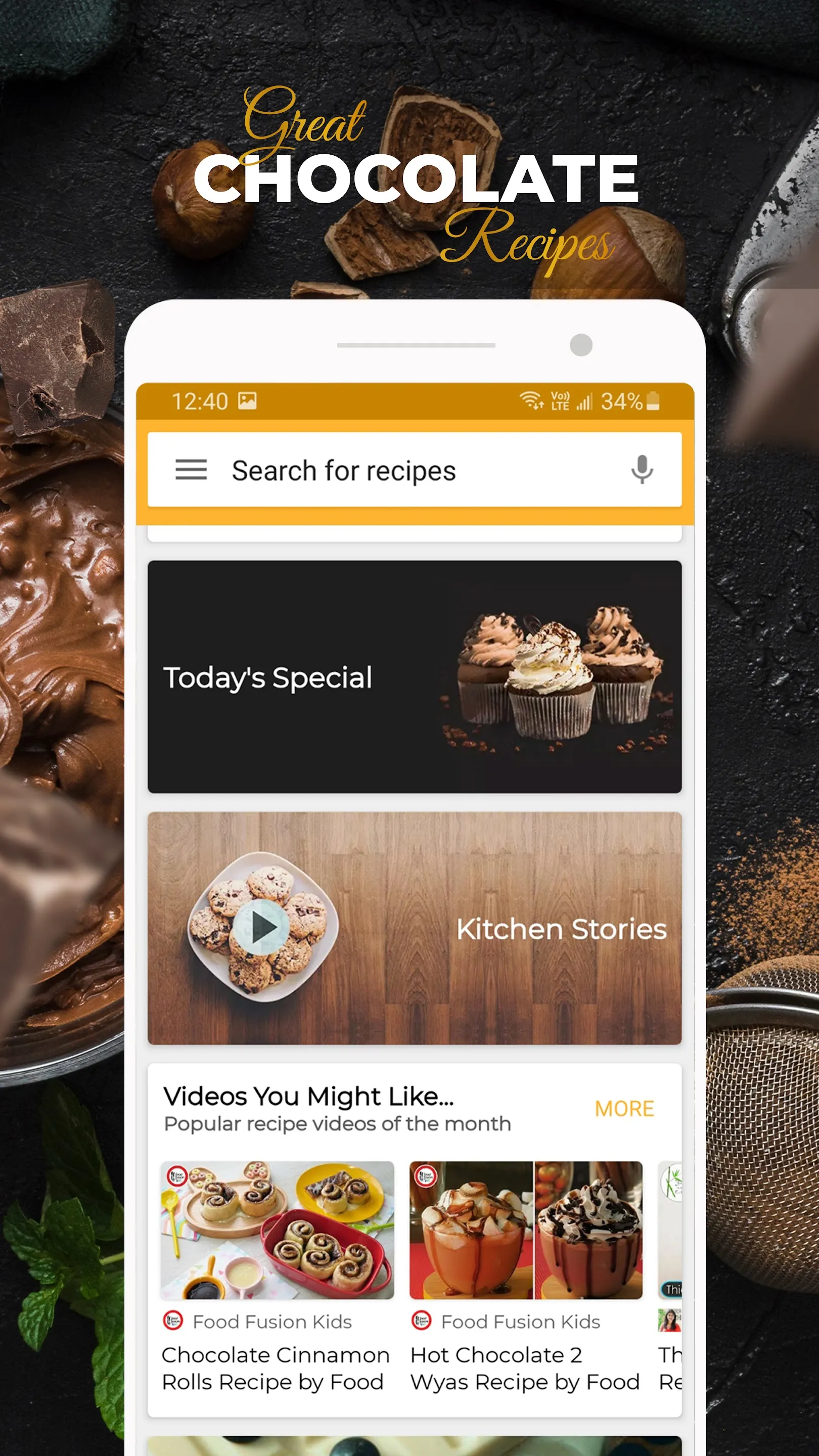 Chocolate Recipes | Indus Appstore | Screenshot