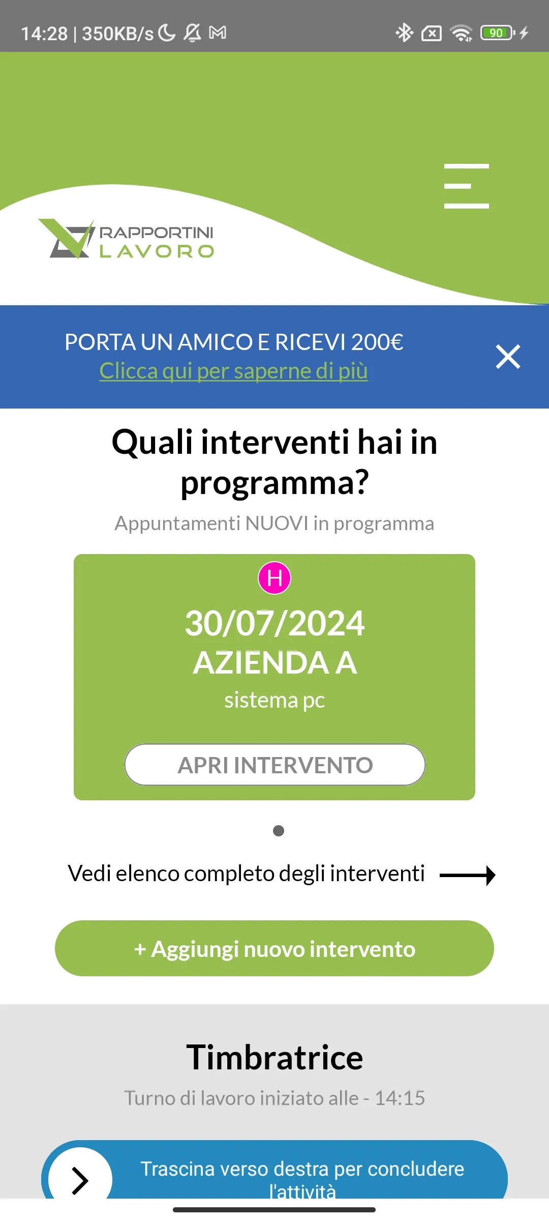 Rapportini Lavoro | Indus Appstore | Screenshot