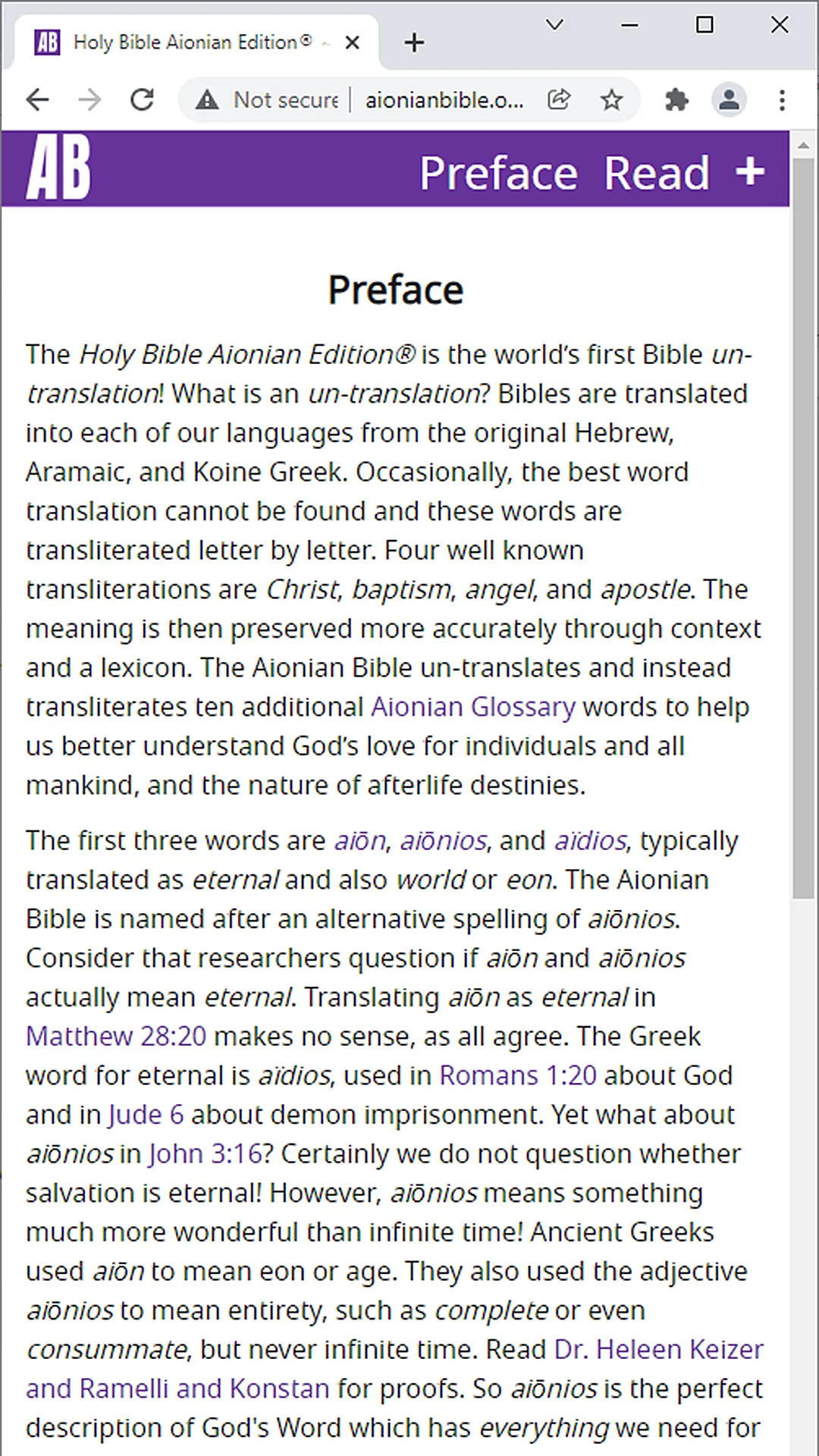 Holy Bible Aionian Edition | Indus Appstore | Screenshot