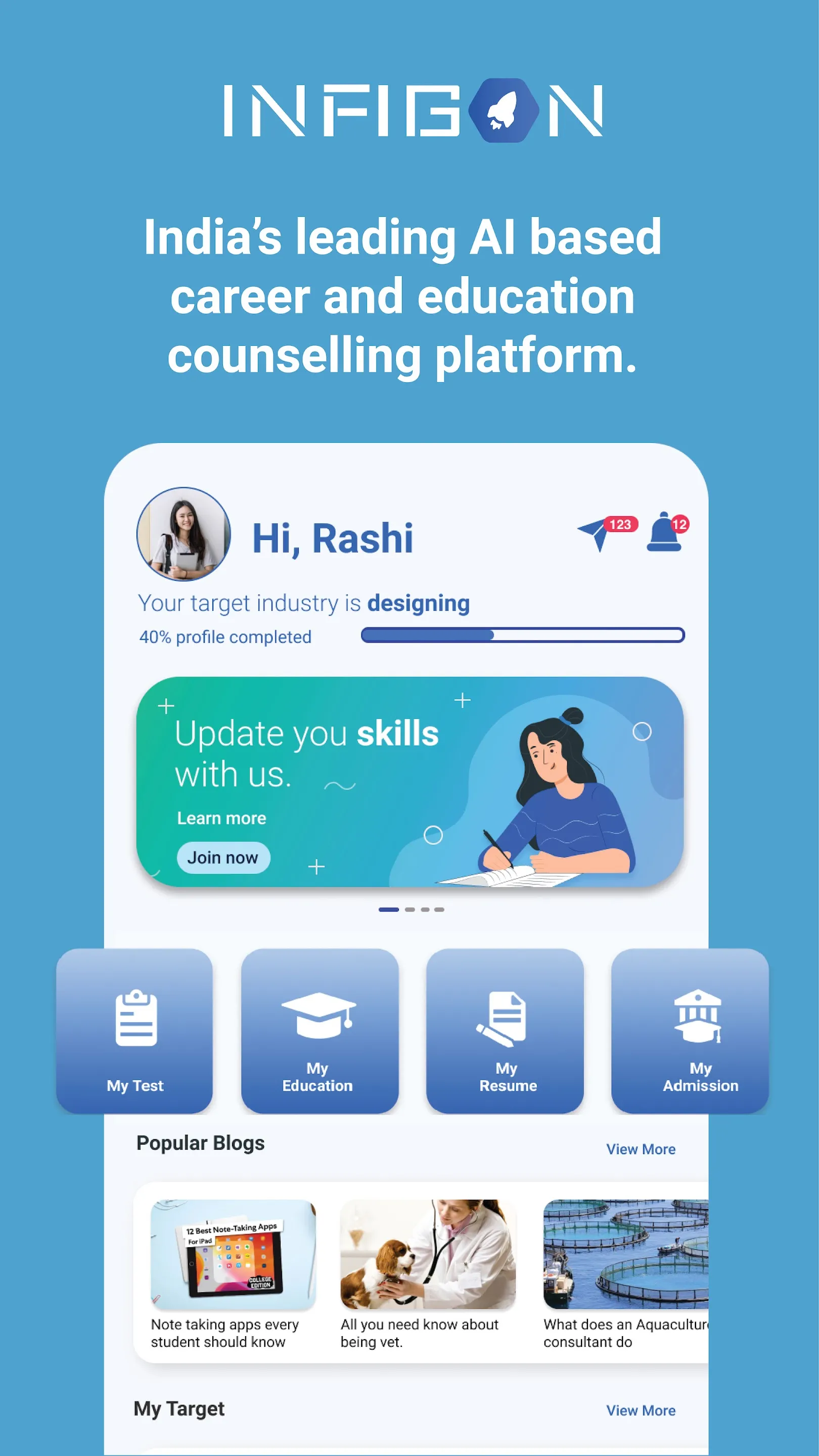 Infigon - The Career Mentor | Indus Appstore | Screenshot