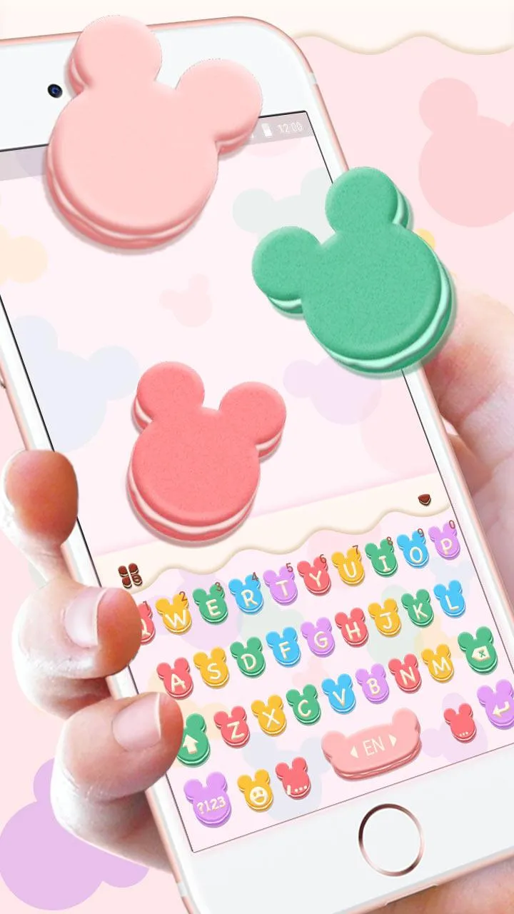 Tasty Mickey Macaroon Keyboard | Indus Appstore | Screenshot