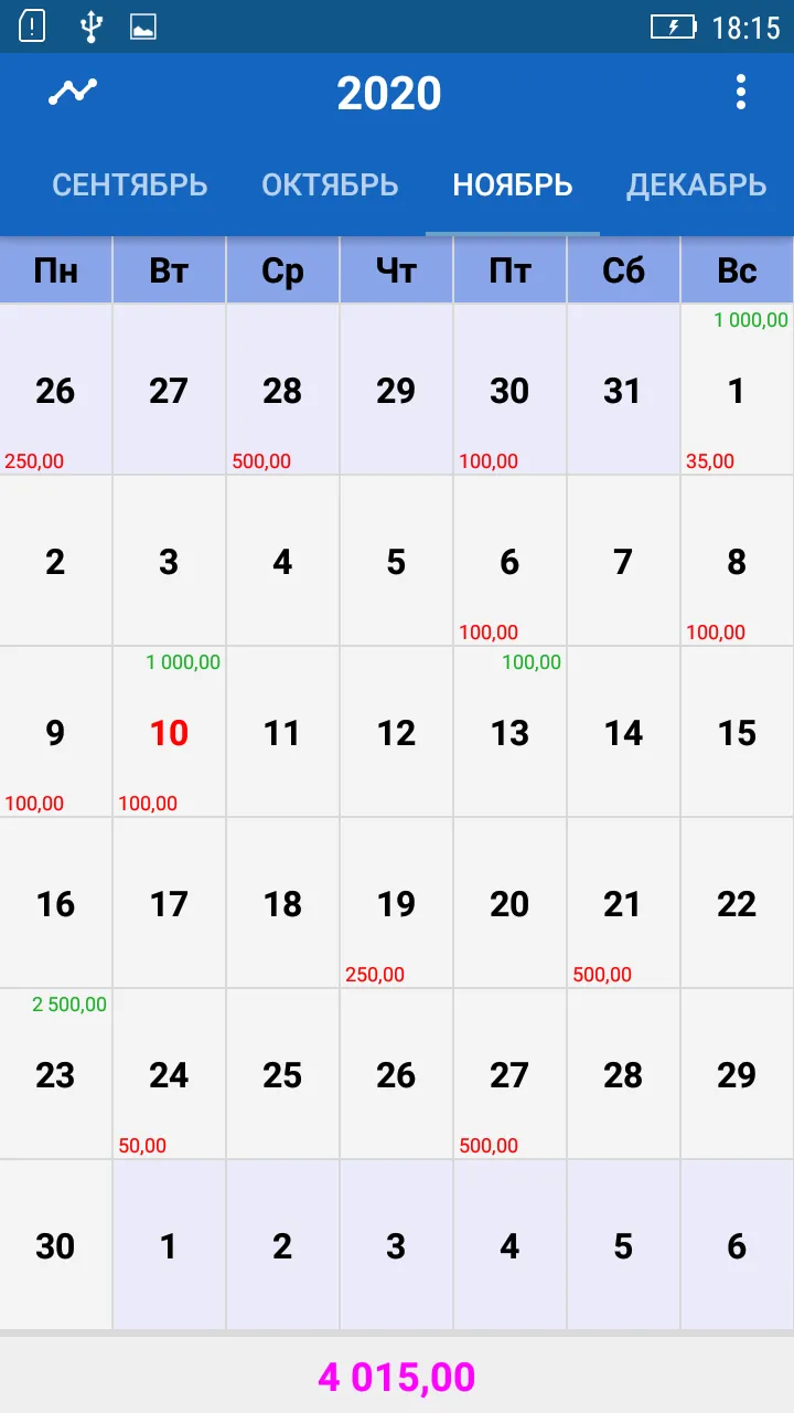 Money Calendar | Indus Appstore | Screenshot