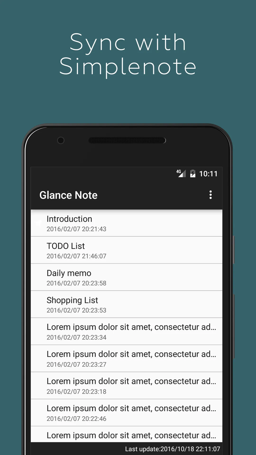 Glance Note for Simplenote | Indus Appstore | Screenshot