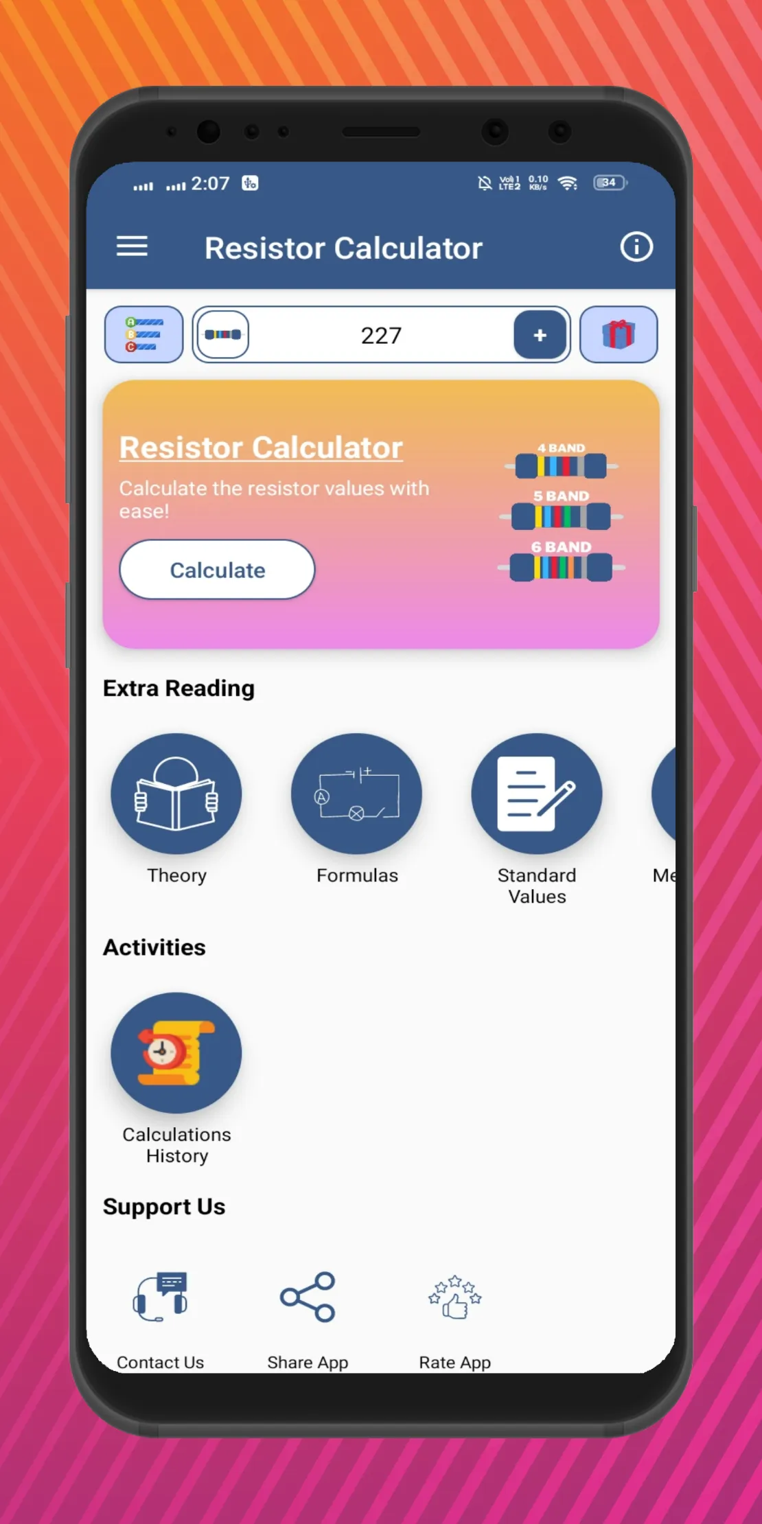 Resistor Color Code Calculator | Indus Appstore | Screenshot