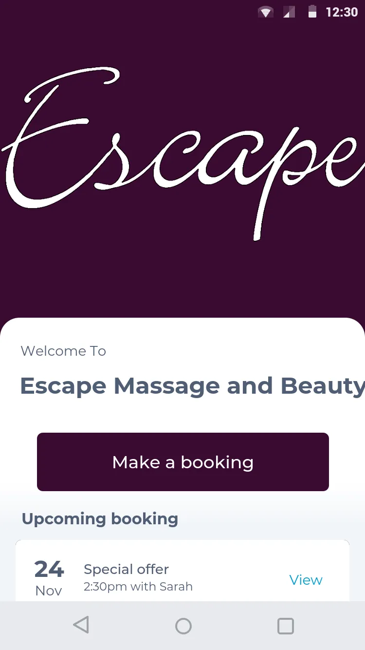 Escape Massage and Beauty | Indus Appstore | Screenshot