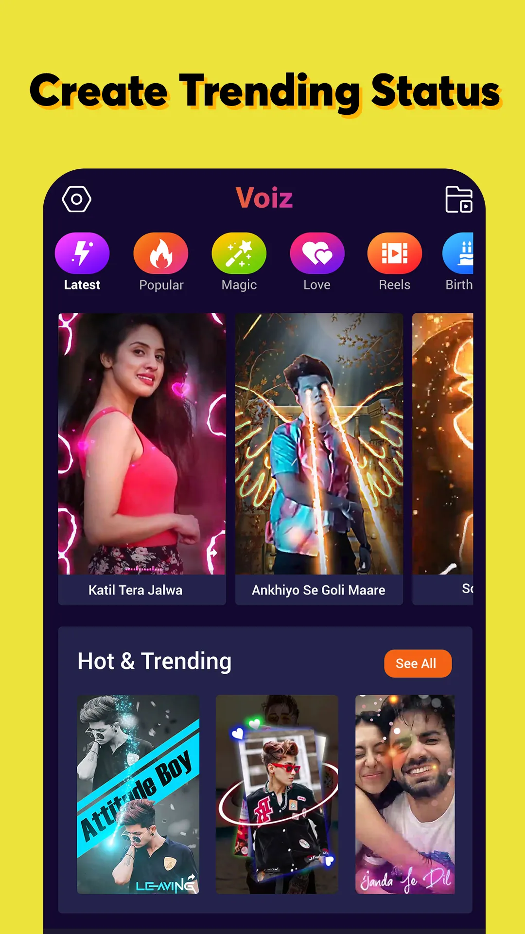 Voiz - Music Video Maker | Indus Appstore | Screenshot