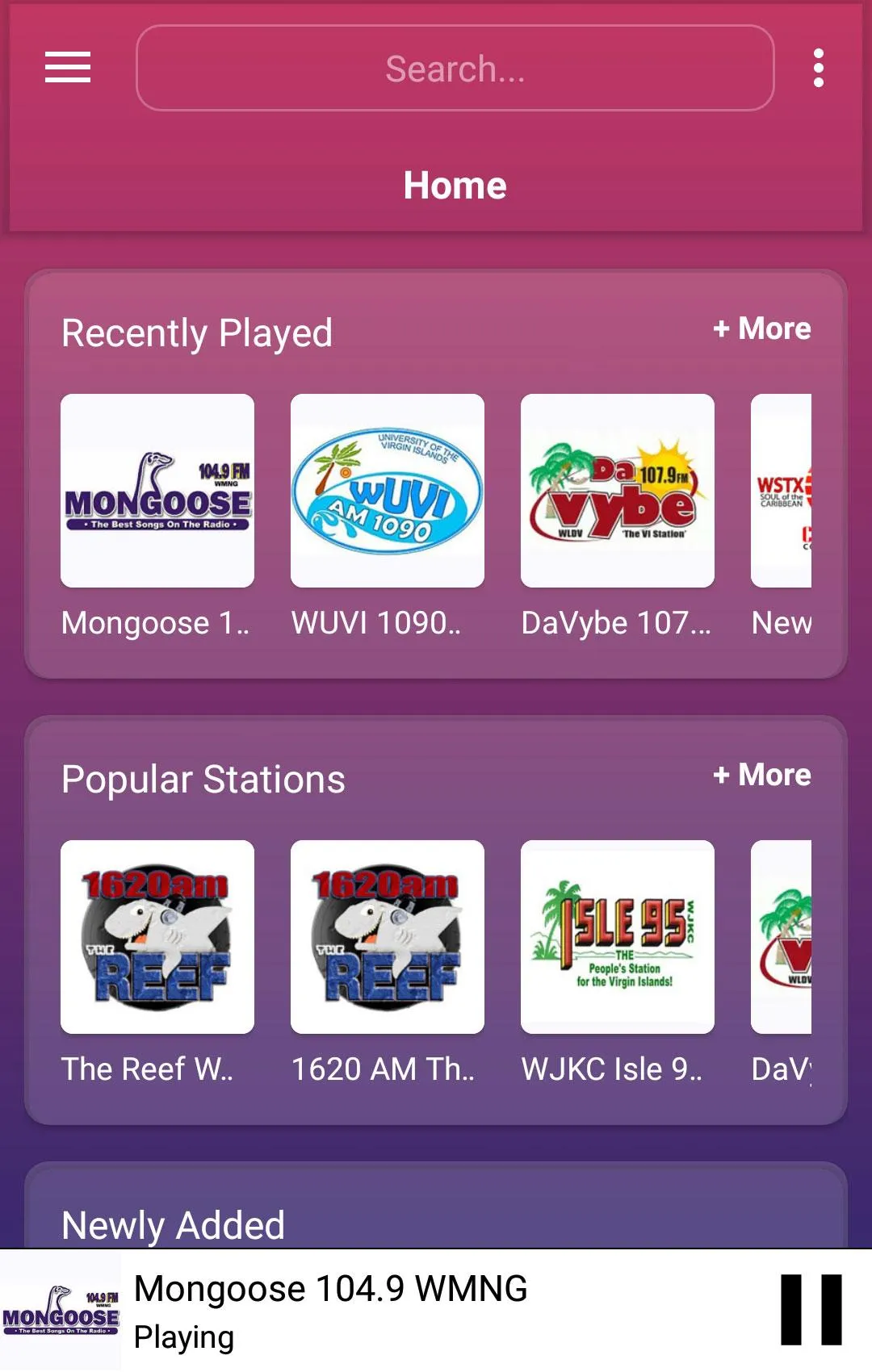 A2Z Virgin Islands FM Radio | Indus Appstore | Screenshot