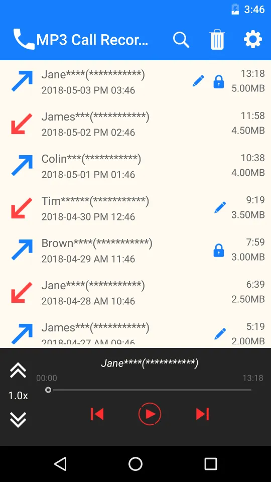 MP3 Call Recorder | Indus Appstore | Screenshot