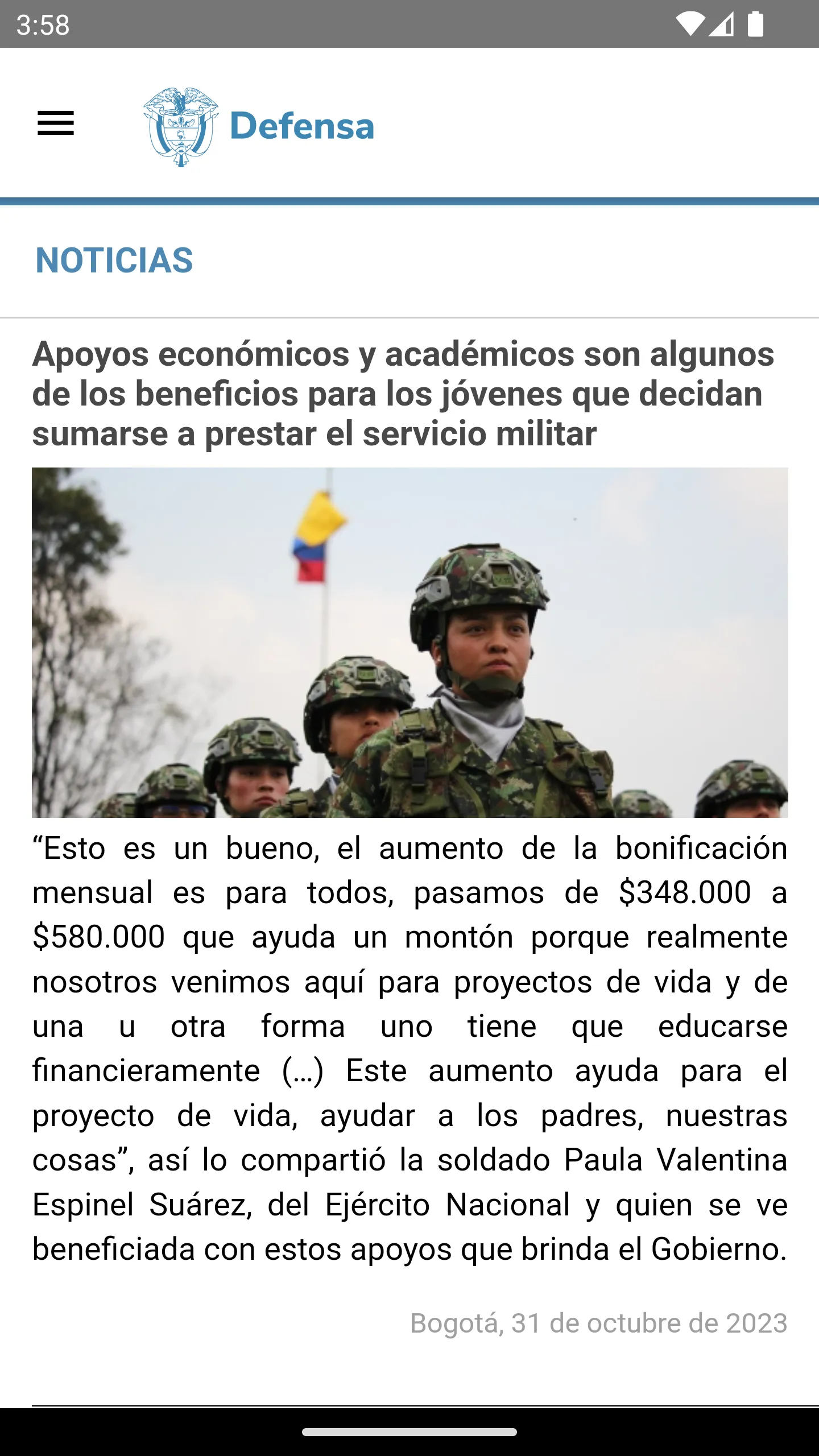 Mindefensa Colombia | Indus Appstore | Screenshot