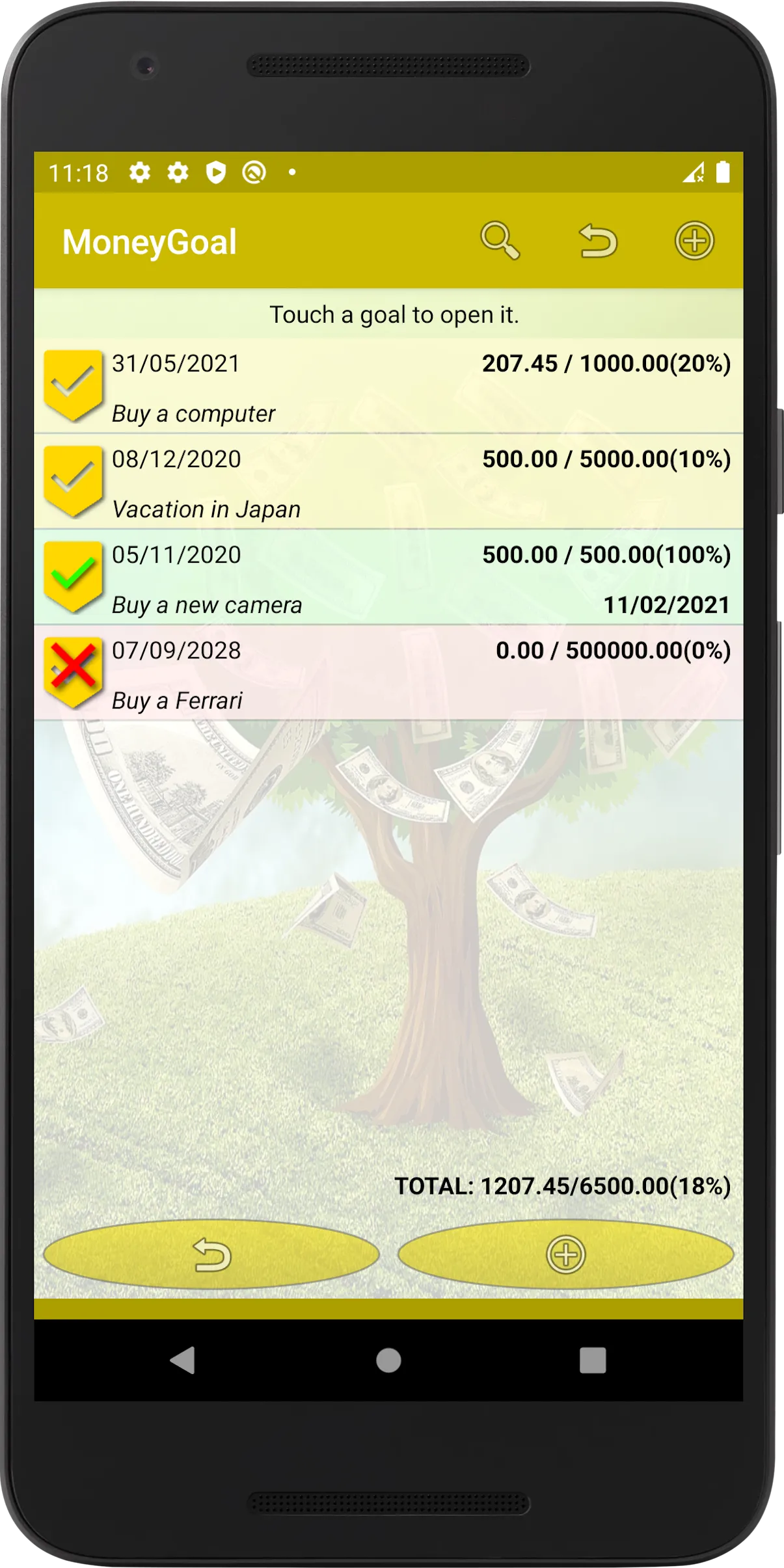 Money Goal Manager | Indus Appstore | Screenshot