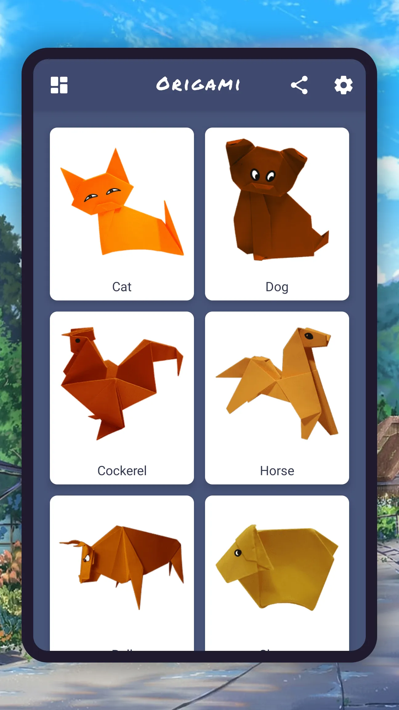 Origami animals. Farm DIY | Indus Appstore | Screenshot