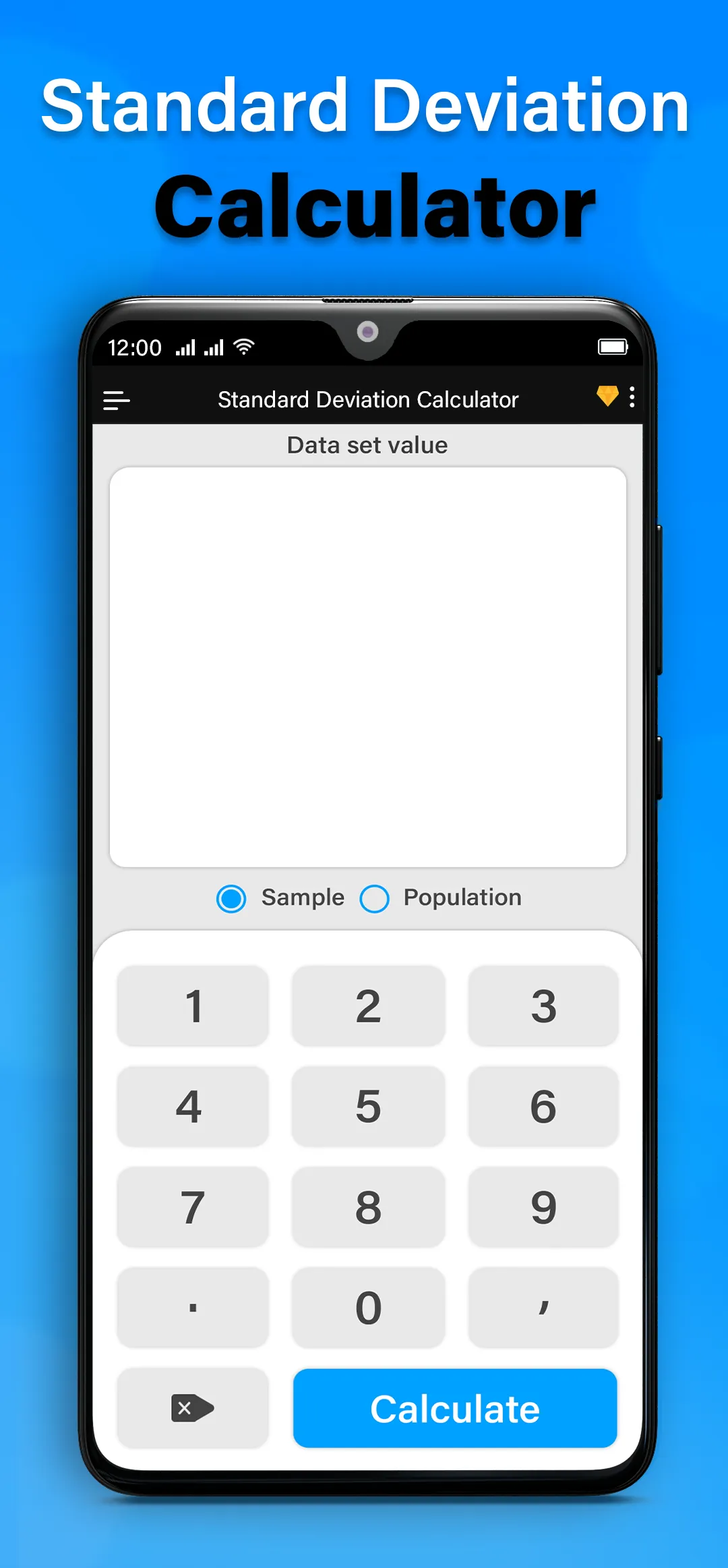 Standard Deviation Calculator | Indus Appstore | Screenshot